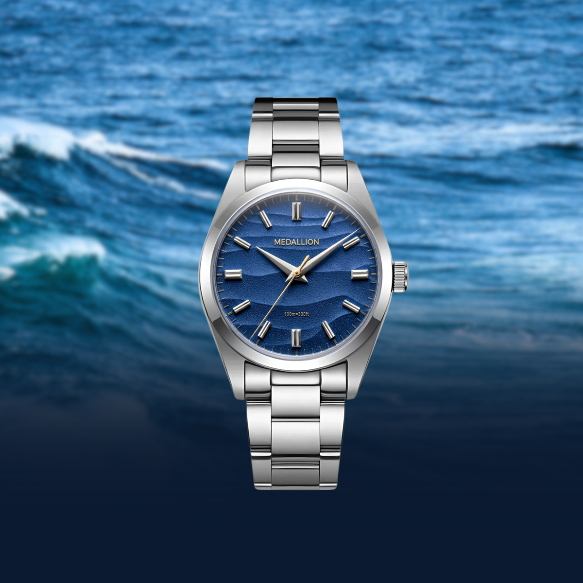 MEDALLION Tarang with Japanese Seiko VH31 Movement | Ratnakar - Ocean Blue