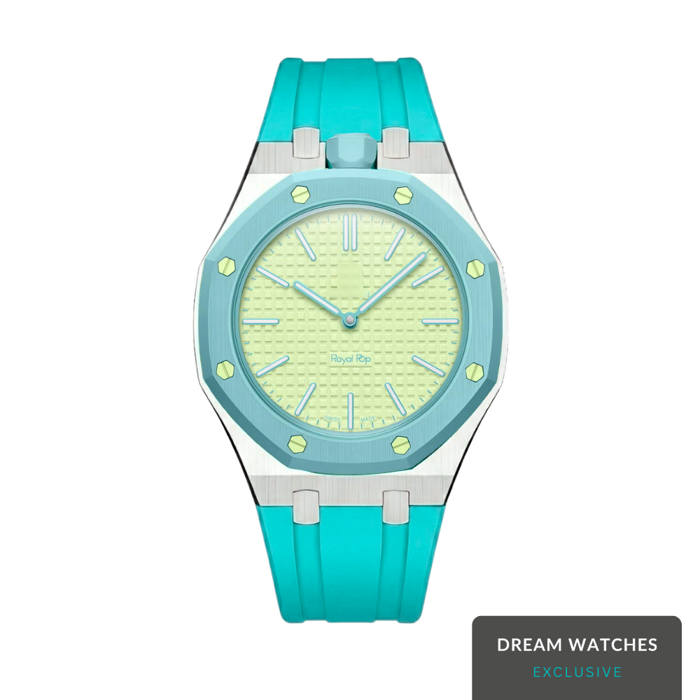 AP Swatch Watch Modkit Case & Strap | Stainless Steel Case | FKM High Quality Rubber Bracelet | Butterfly Clasp