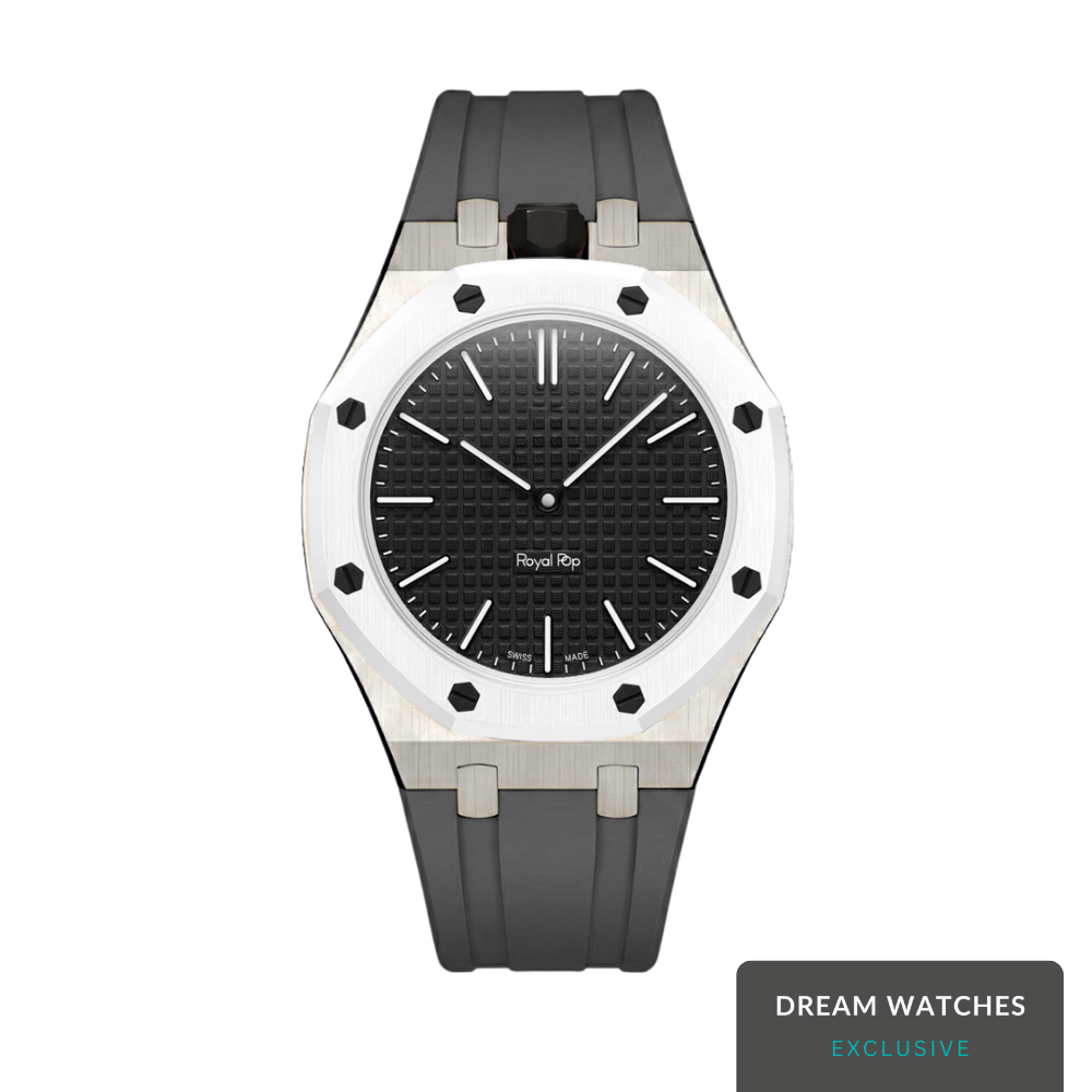 AP Swatch Watch Modkit Case & Strap | Stainless Steel Case | FKM High Quality Rubber Bracelet | Butterfly Clasp