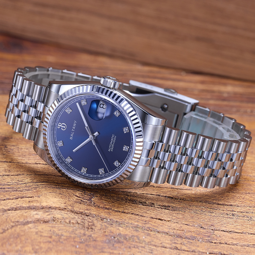 Baltany CZ Gem-Set Hour Markers 36mm DJ Homage S4129
