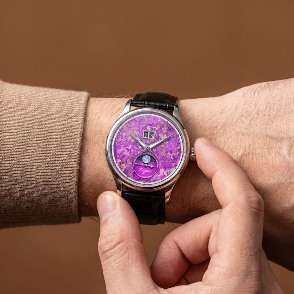 Sugess S401 MoonPhase Master Automatic Stone Star Dust Dial