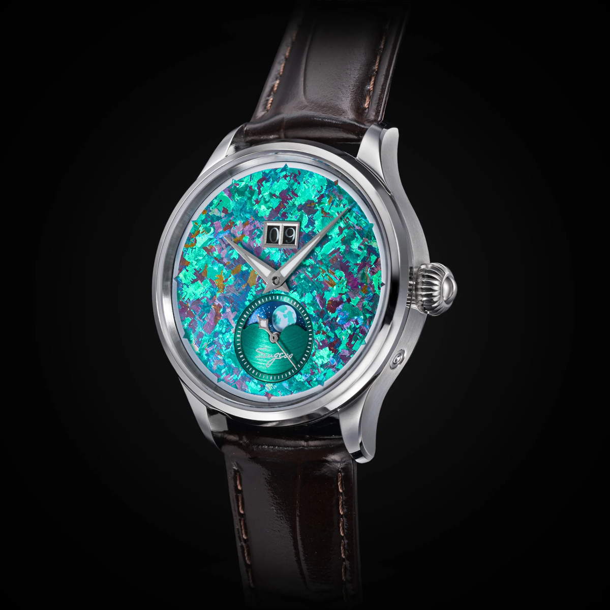Sugess S401 MoonPhase Master Automatic Jade Green Dial