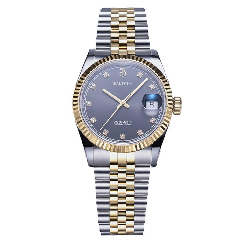 Baltany CZ Gem-Set Hour Markers 36mm DJ Homage S4129