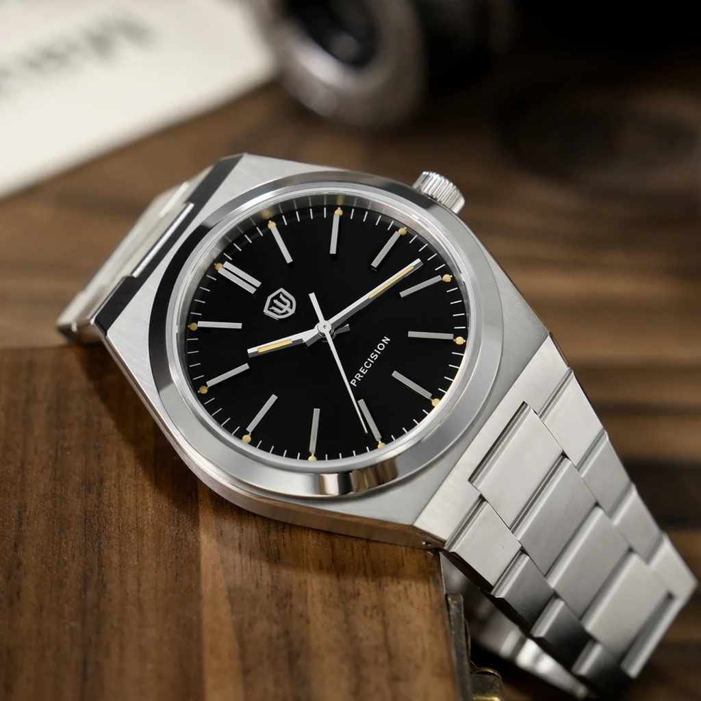 Watchdives WD0012 Vintage VH31 Men Watch / Enamel Black