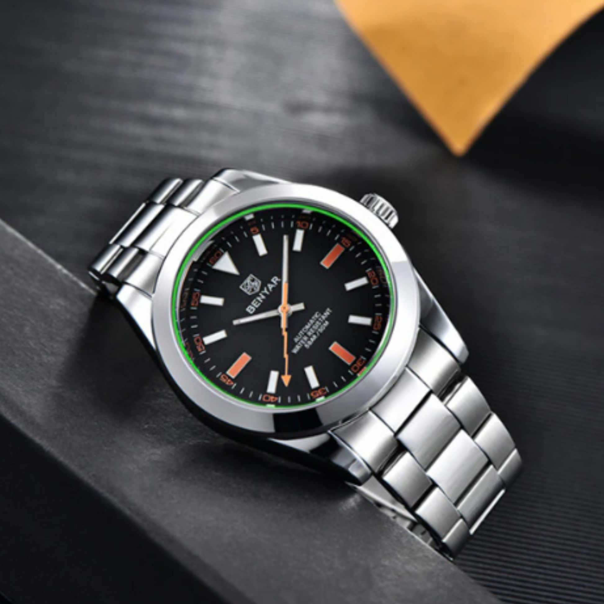 Benyar Latest BY-5176 Minimalistic Luxury Men Automatic Mechanical Watches Waterproof Fashion Watch benyar watches online india dream watches