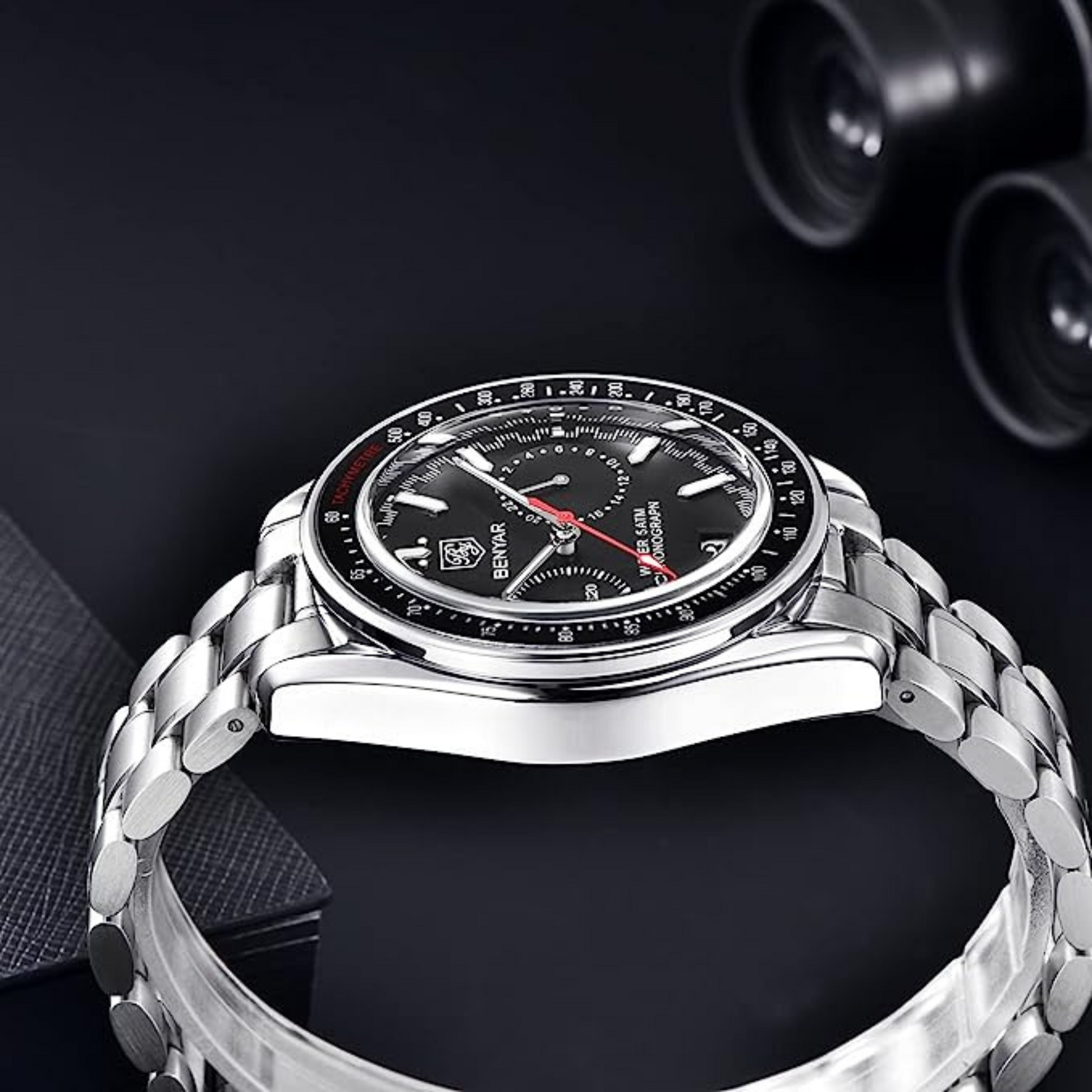 Benyar Latest BY-5194 Luxury Men Automatic Mechanical Watches Waterproof Fashion Watch - Black benyar watches online india dream watches