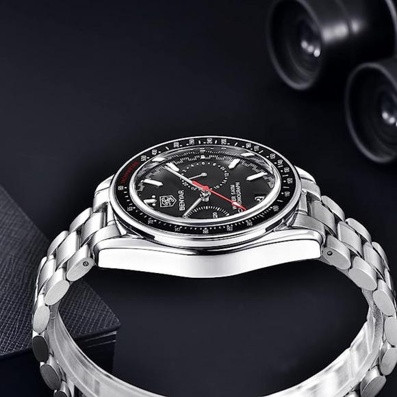 Benyar Latest BY-5194 Luxury Men Automatic Mechanical Watches Waterproof Fashion Watch - Black benyar watches online india dream watches
