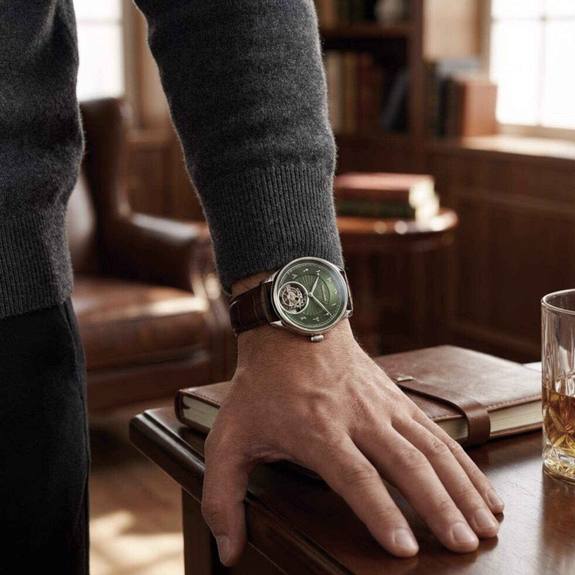 MEDALLION Grand Tourbillon Emerald Arabic
