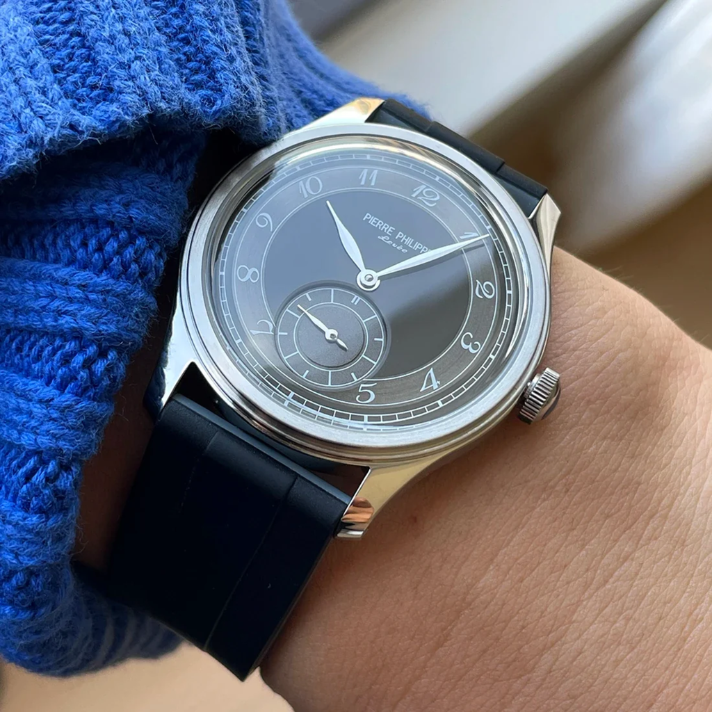PIERRE PHILIPPE Enamel 1940 Automatic Watch 38mm (Rice Metal Strap)