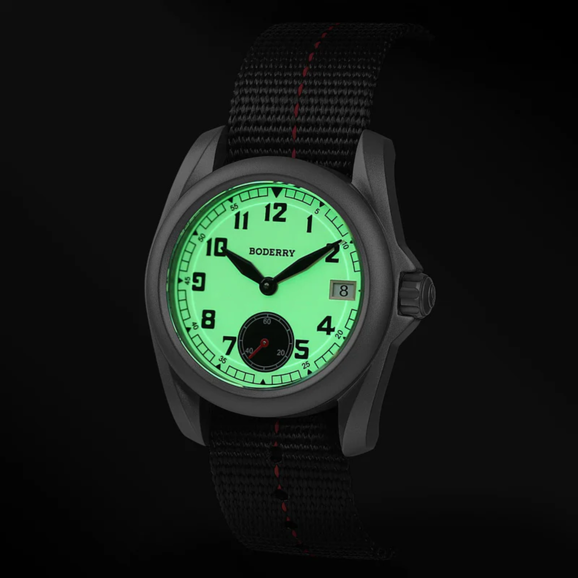 VOYAGER S72 – 72-Hour Power Reserve Titanium Automatic Field Watch, 100M Water Resistant | Cream