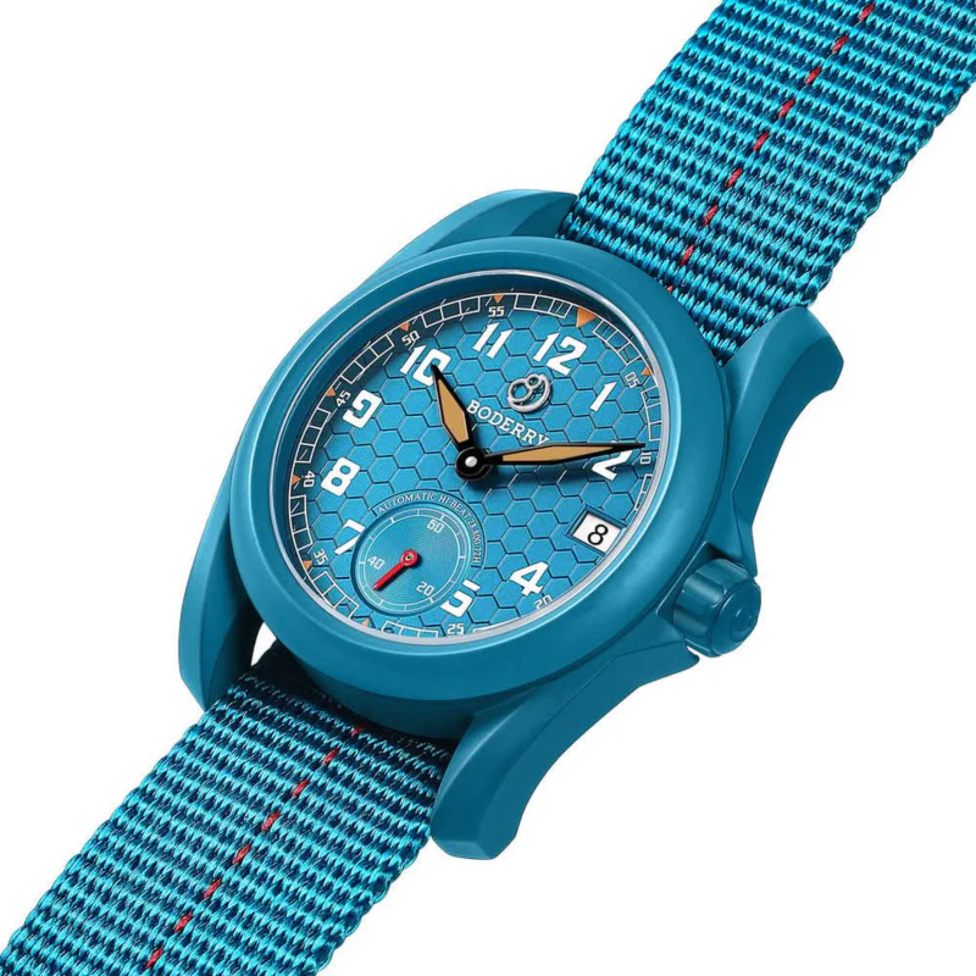VOYAGER S72 – 72-Hour Power Reserve Titanium Automatic Field Watch, 100M Water Resistant | Blue