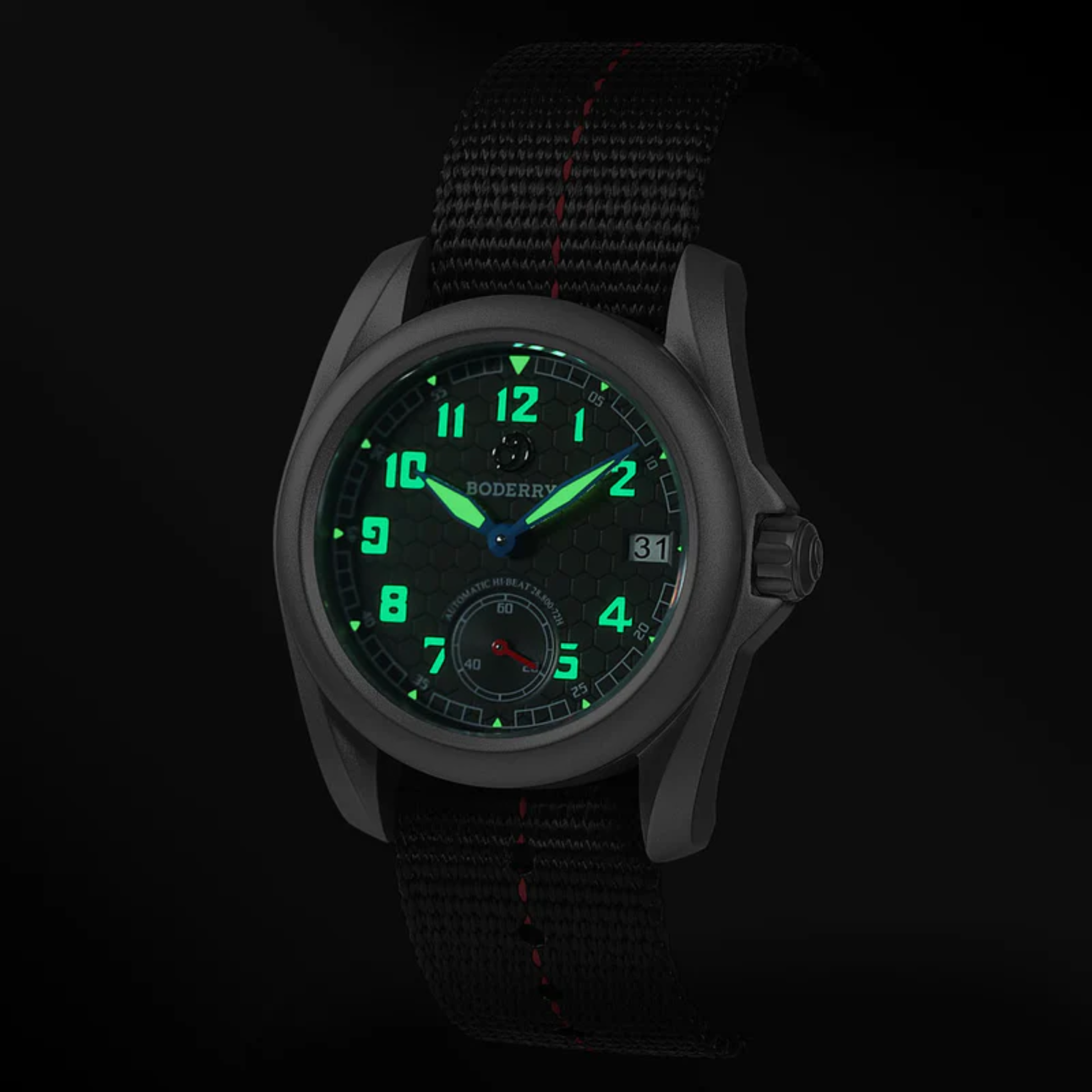 VOYAGER S72 – 72-Hour Power Reserve Titanium Automatic Field Watch, 100M Water Resistant | Grey