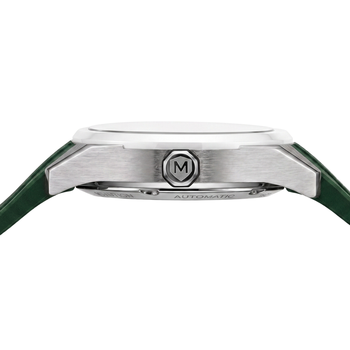 MEDALLION  The Cricket Watch | World Cup Edition | Silver with White FKM Strap