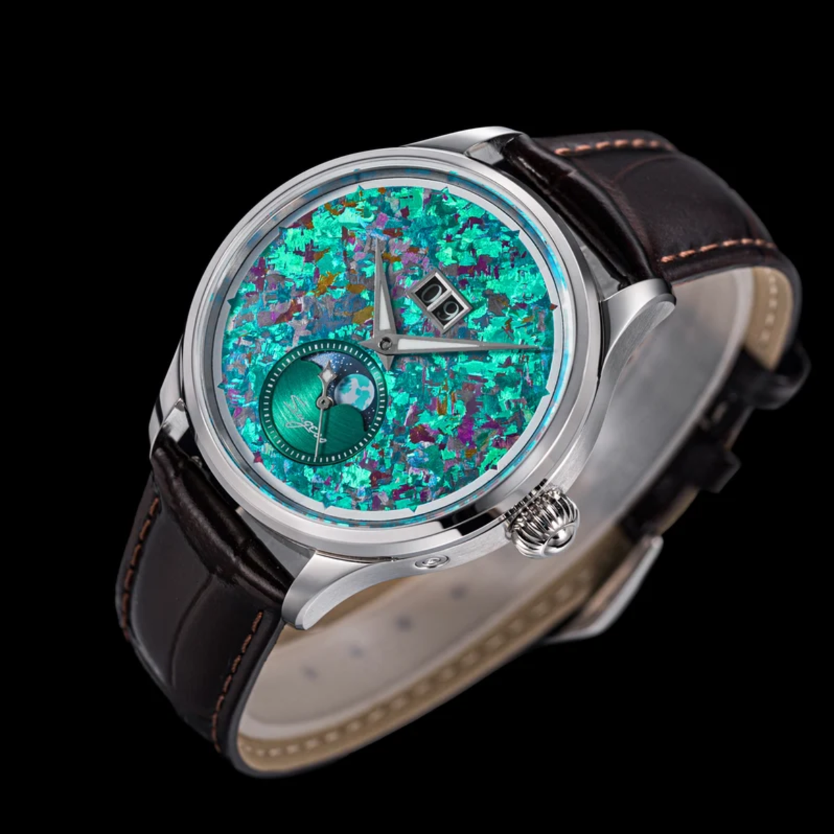 Sugess S401 MoonPhase Master Automatic Jade Green Dial