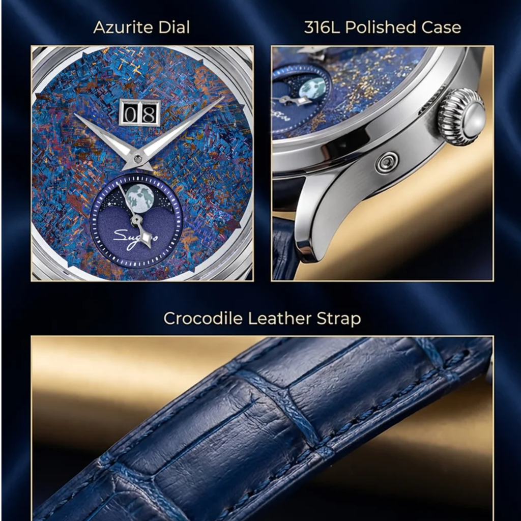 Sugess S401 MoonPhase Master Automatic Deep Blue Dial