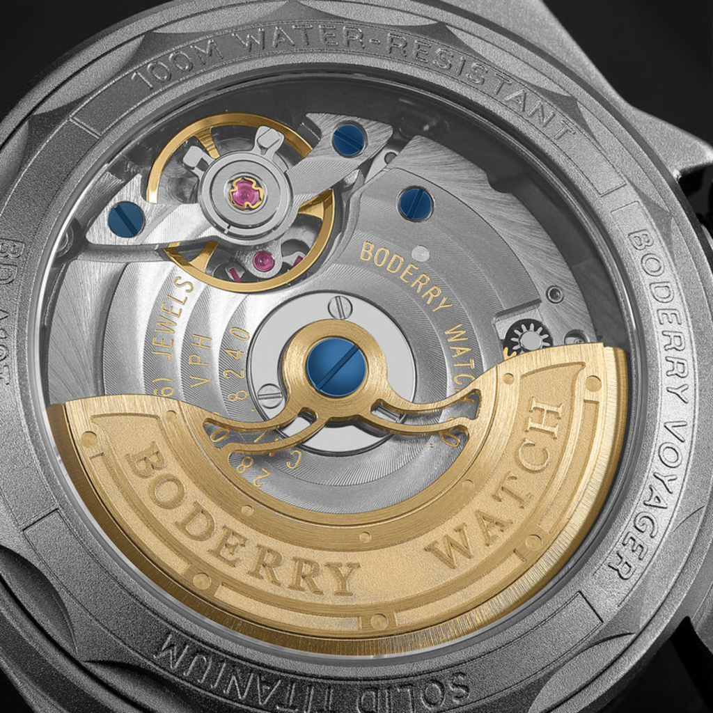 VOYAGER S72 – 72-Hour Power Reserve Titanium Automatic Field Watch, 100M Water Resistant | Cream