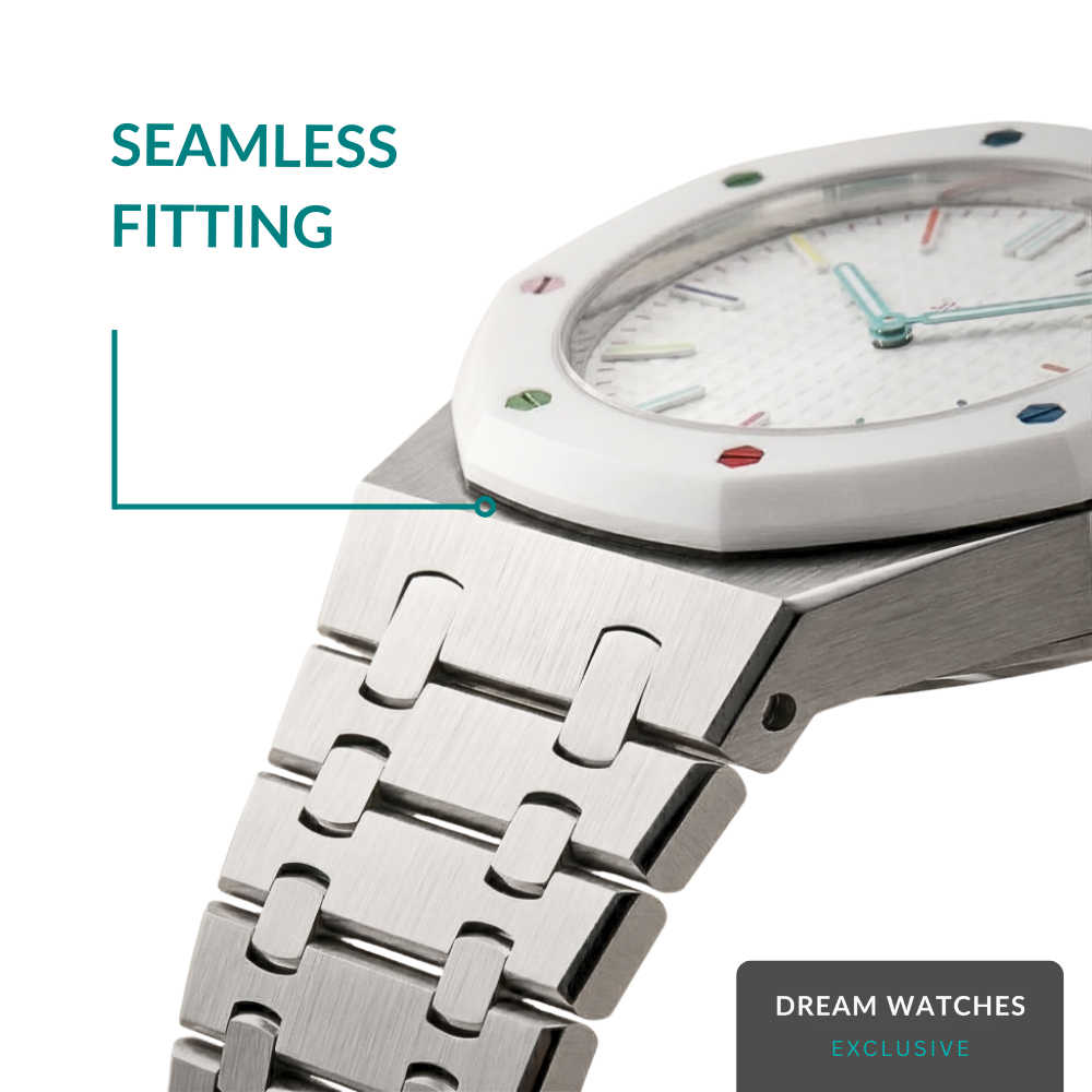 AP Swatch Watch Modkit Strap Stainless Steel Case | Stainless Steel Bracelet  | Butterfly Clasp