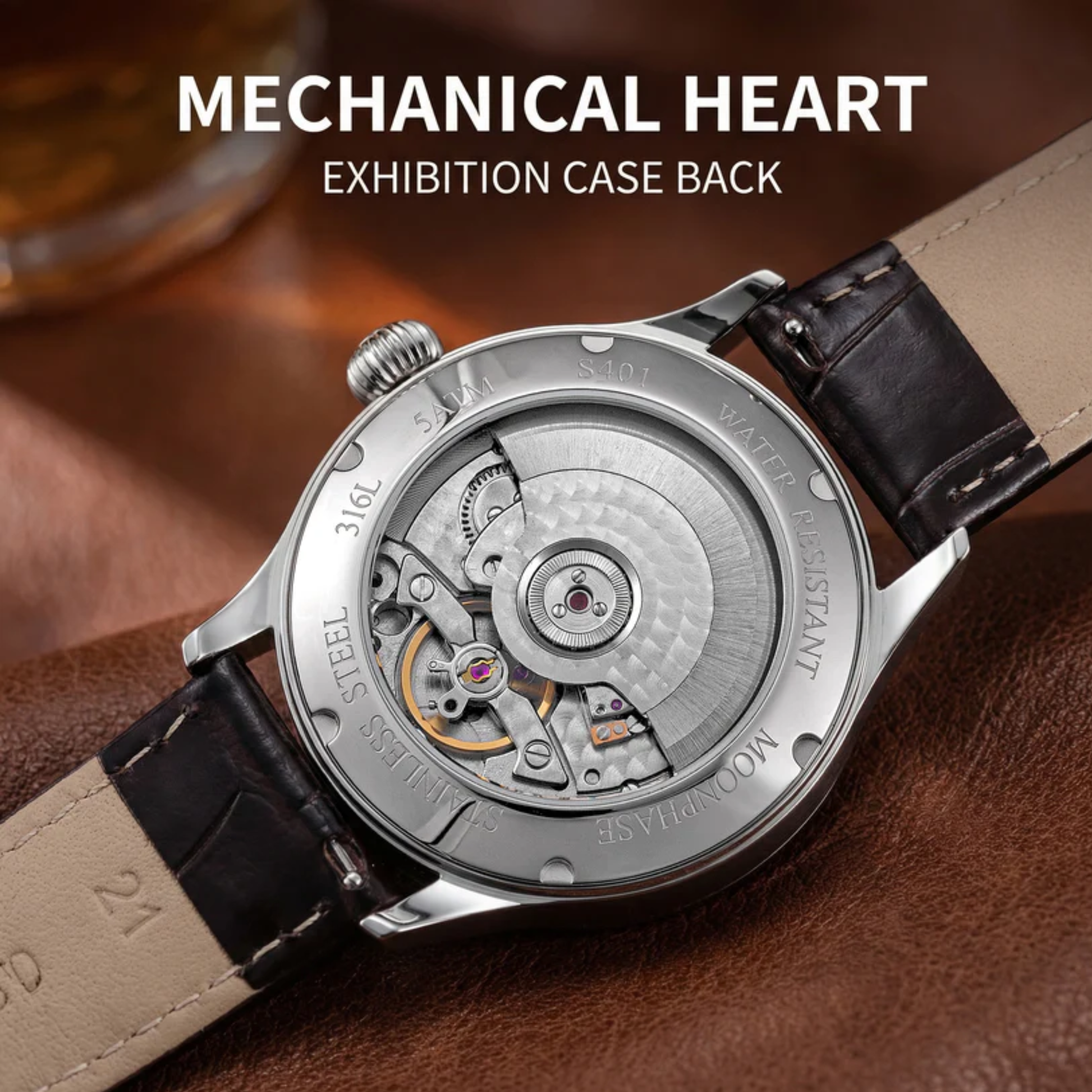 Sugess S401 MoonPhase Master Automatic Iceblue Dial