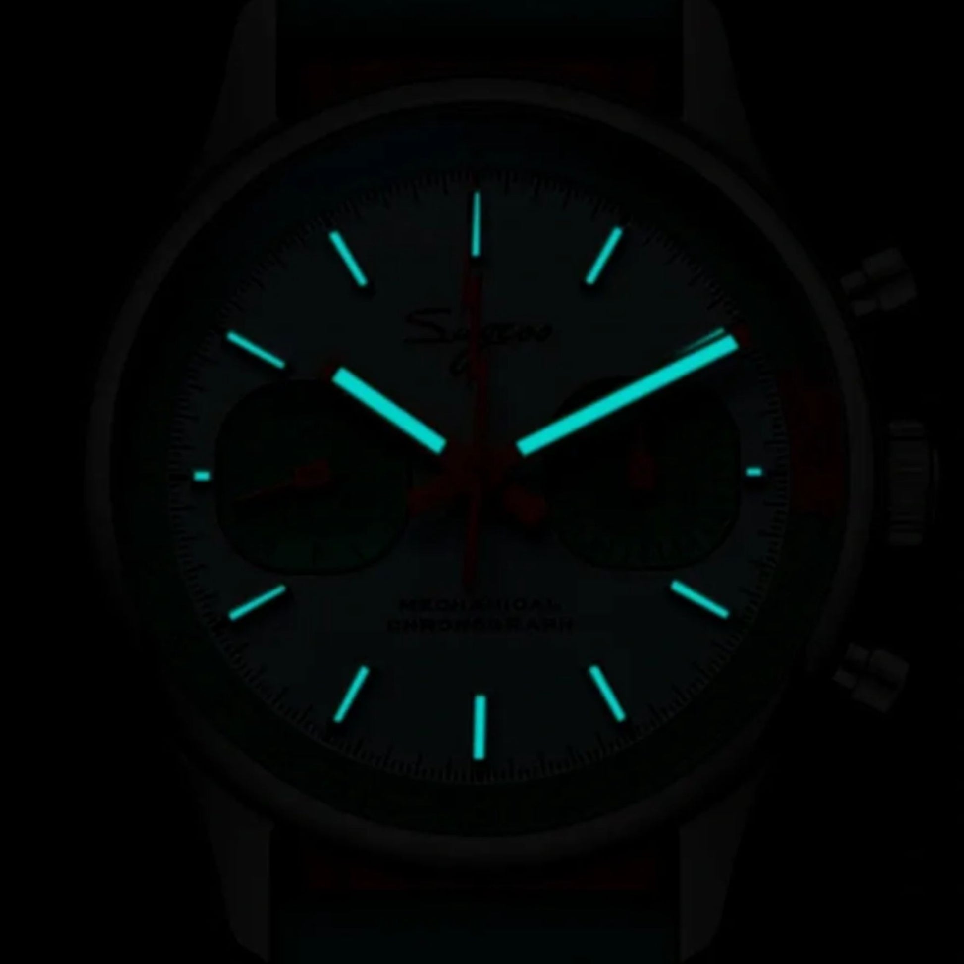 S387F Tiffany Blue Mechanical Chronograph 40 mm V2