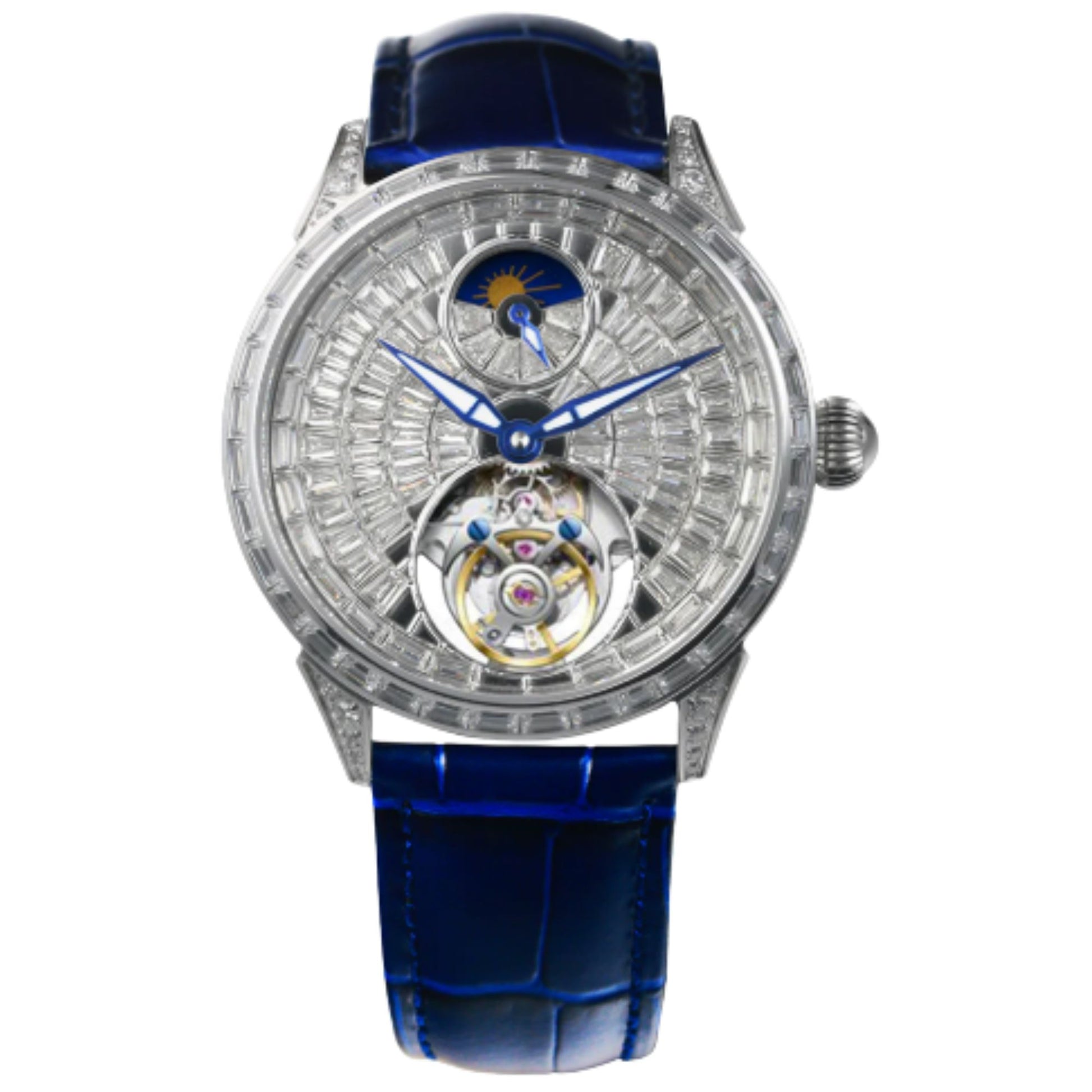 AESOP Diamond tourbillon movement mechanical men watch 7093