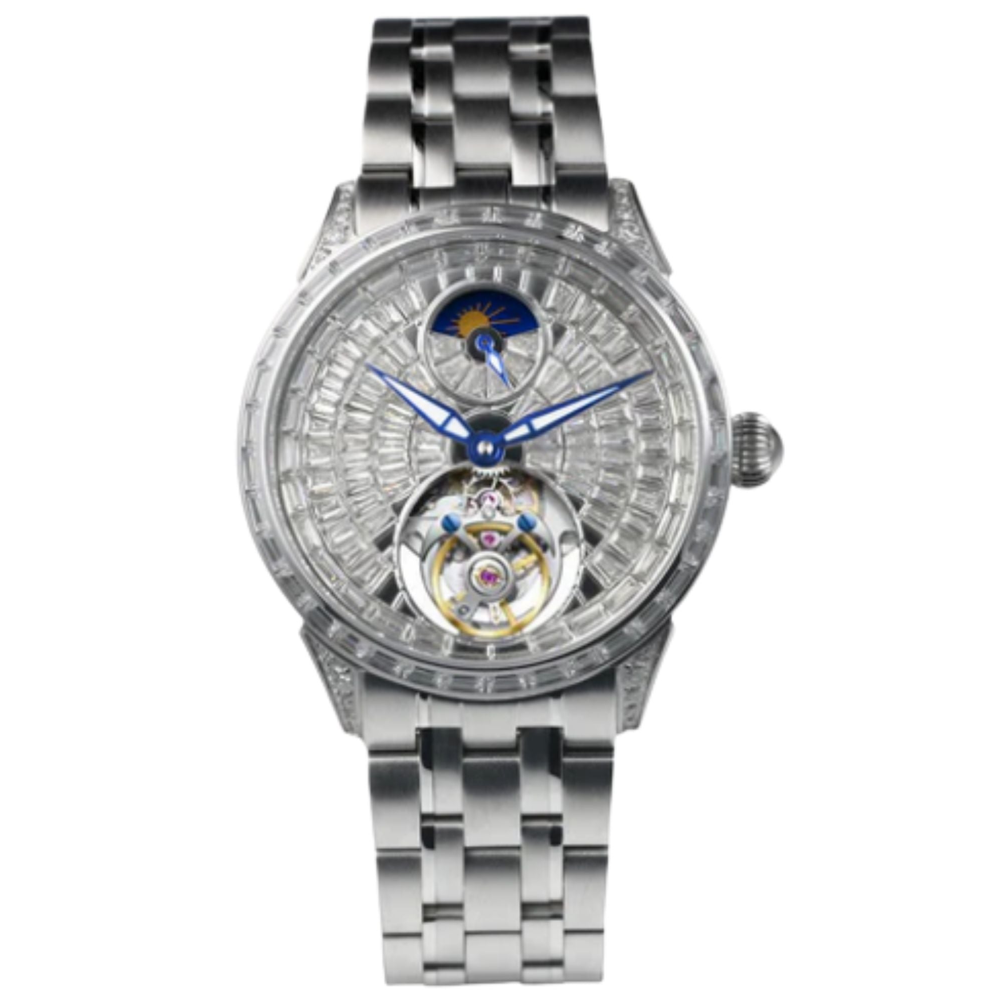 AESOP Diamond tourbillon movement mechanical men watch 7093