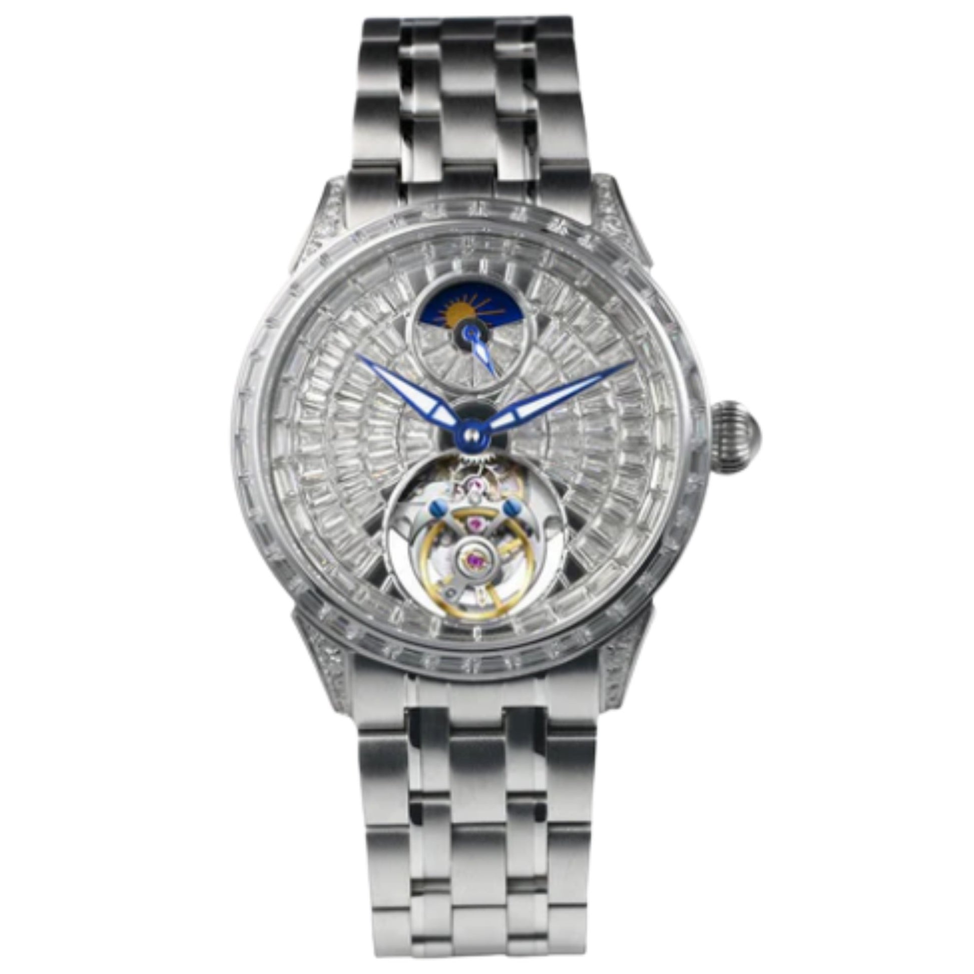 AESOP Diamond tourbillon movement mechanical men watch 7093