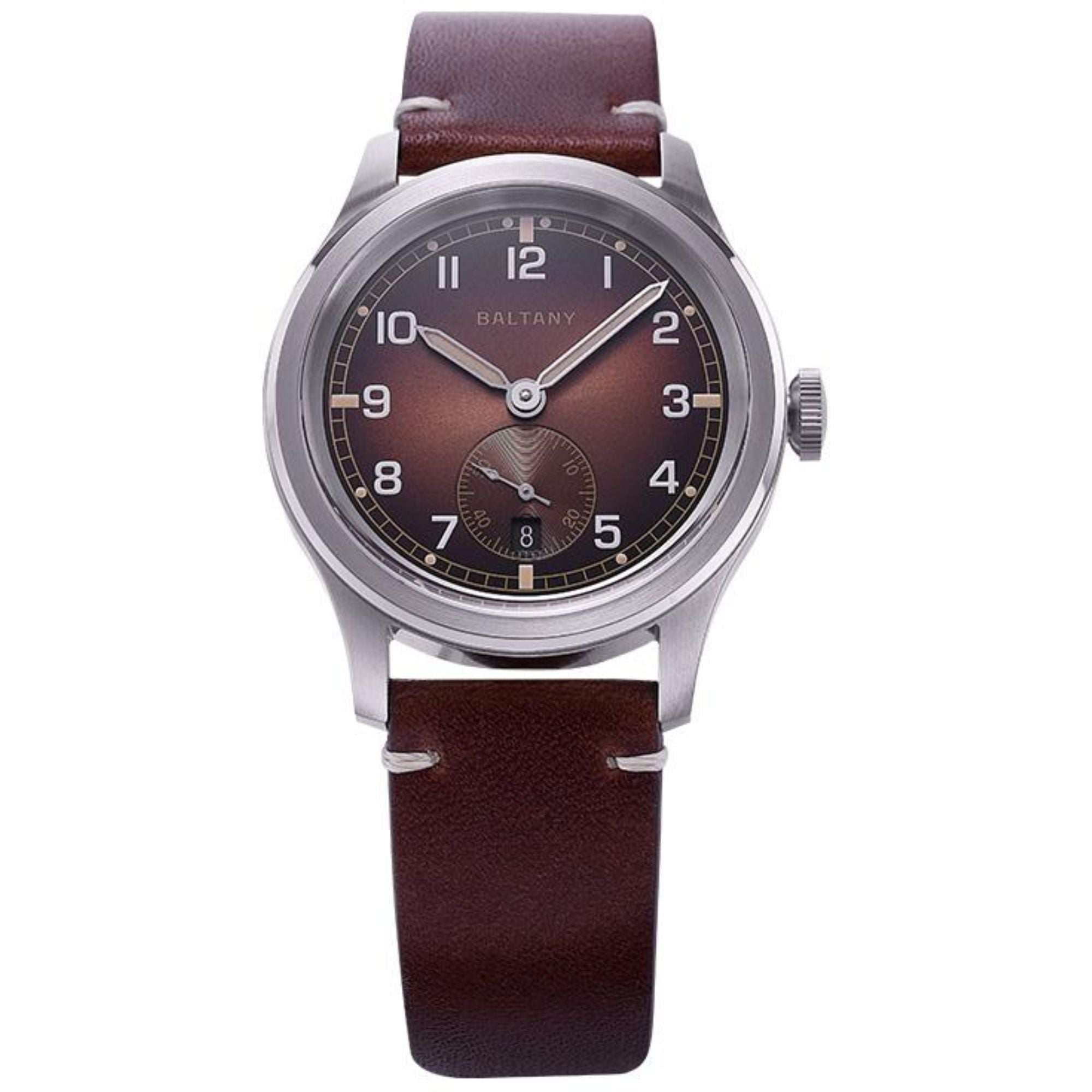 Baltany Retro 39mm Dirty Dozen Date Field Watch S2081