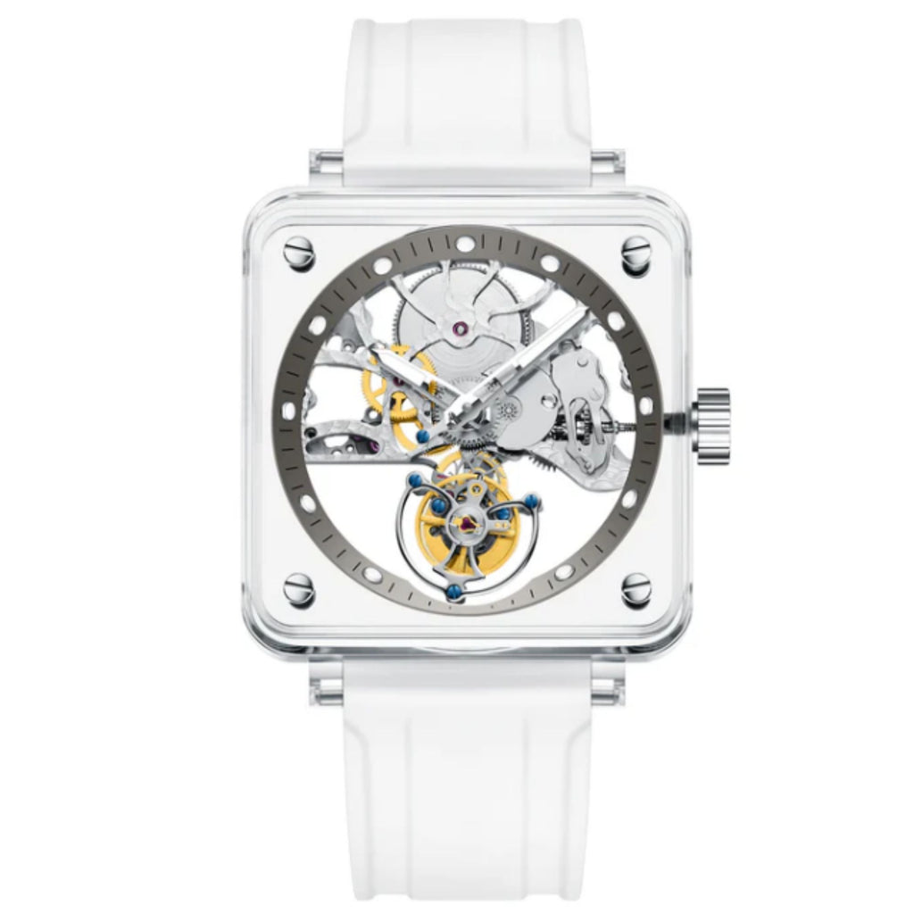 AESOP Crystal Case Sapphire Table Skeleton Real Fly Tourbillon 003