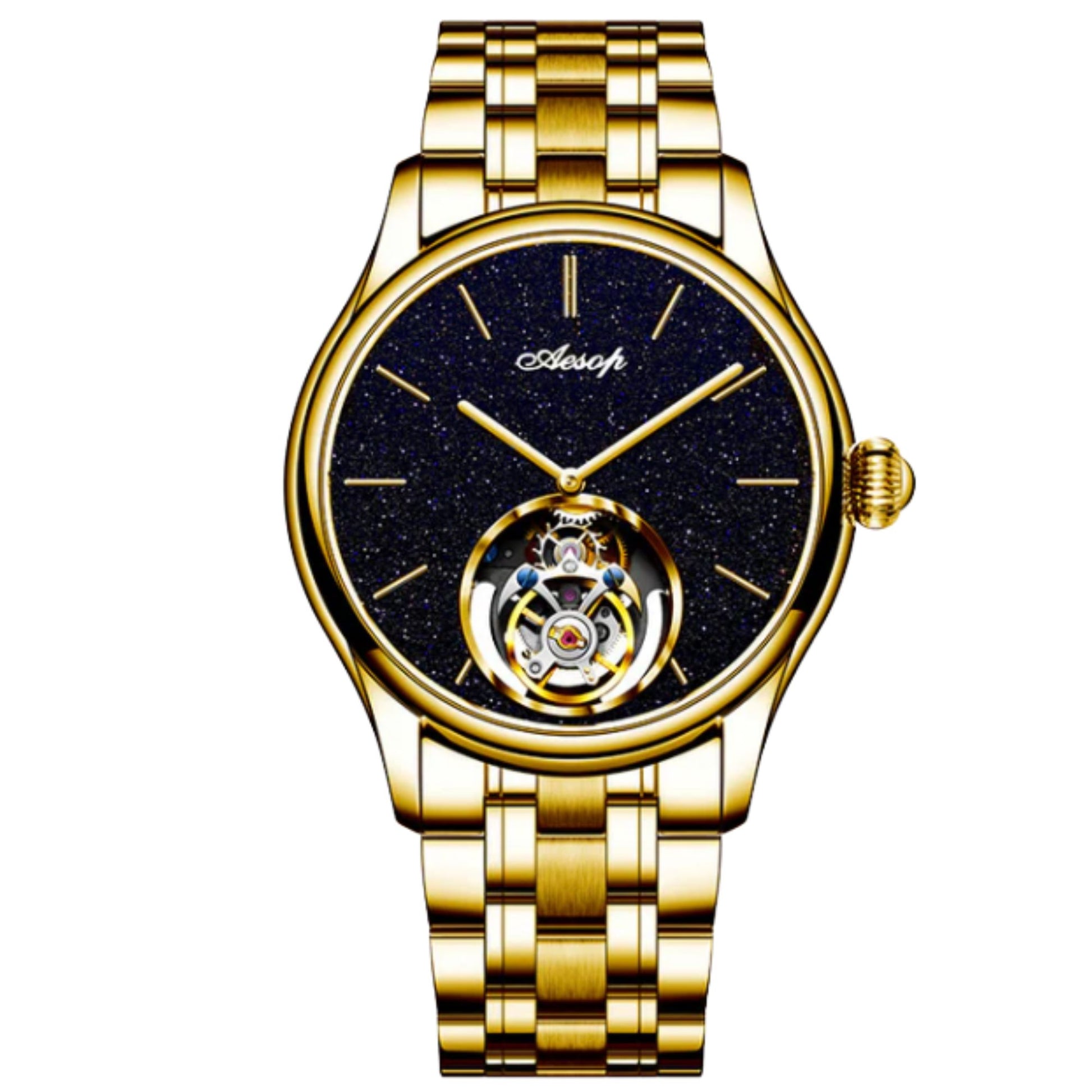 AESOP Original Tourbillon Skeleton Movement Watch 7050