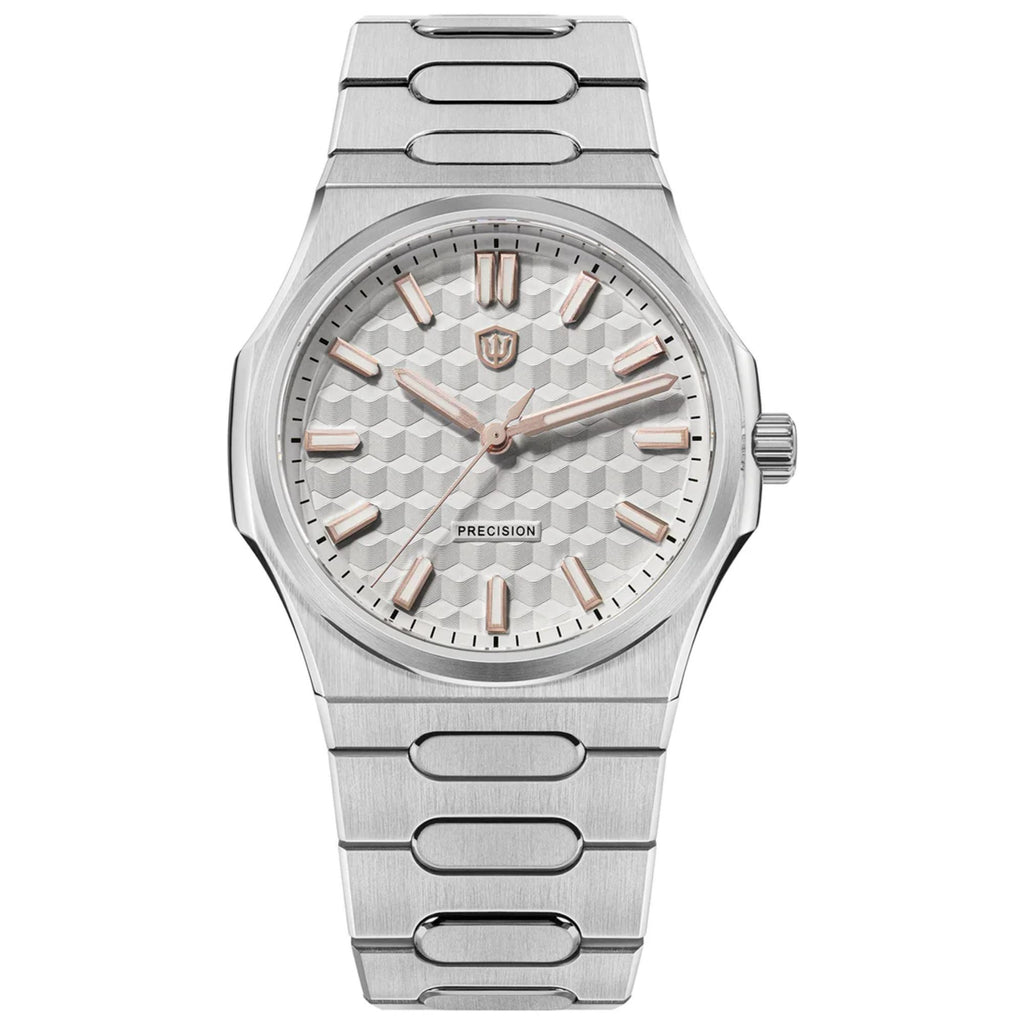 Watchdives Premier WD0016B Square-Block Faceted Dial Original Design
