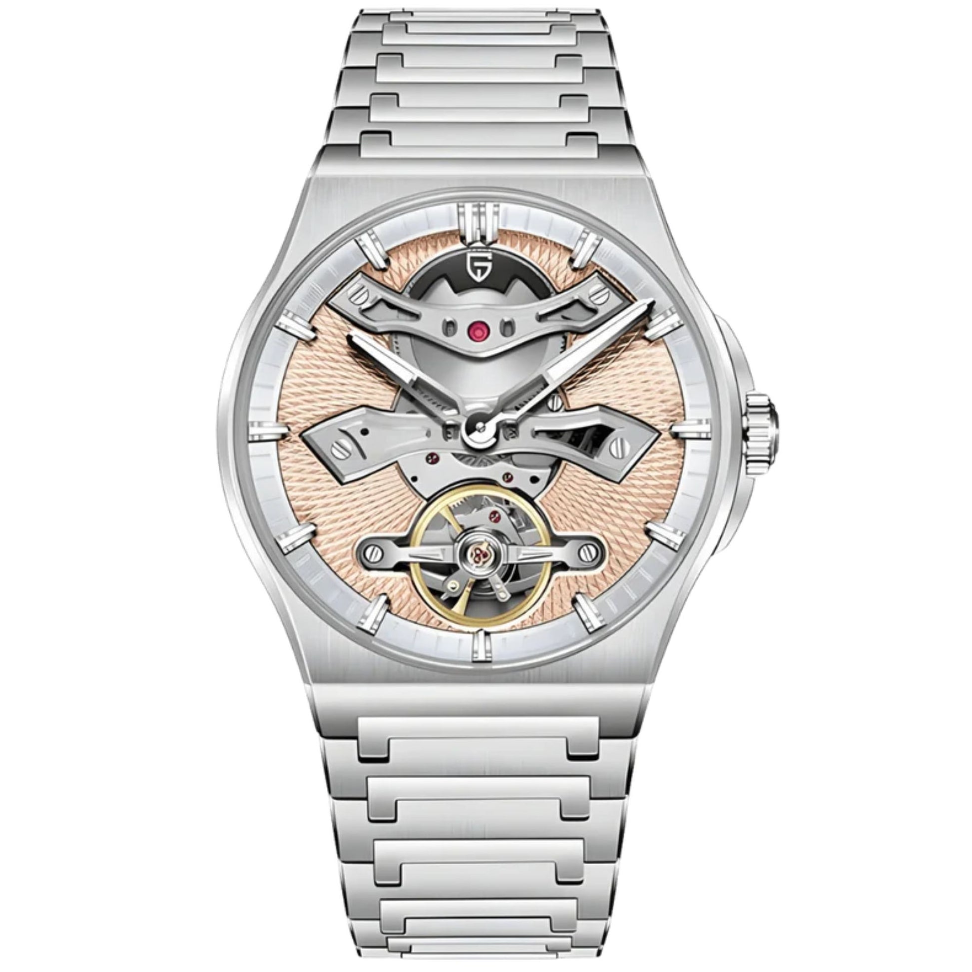 PAGANI DESIGN PD-YS028 Automatic Watch Unique Stainless Steel Mechanical Wrist Watch for Men