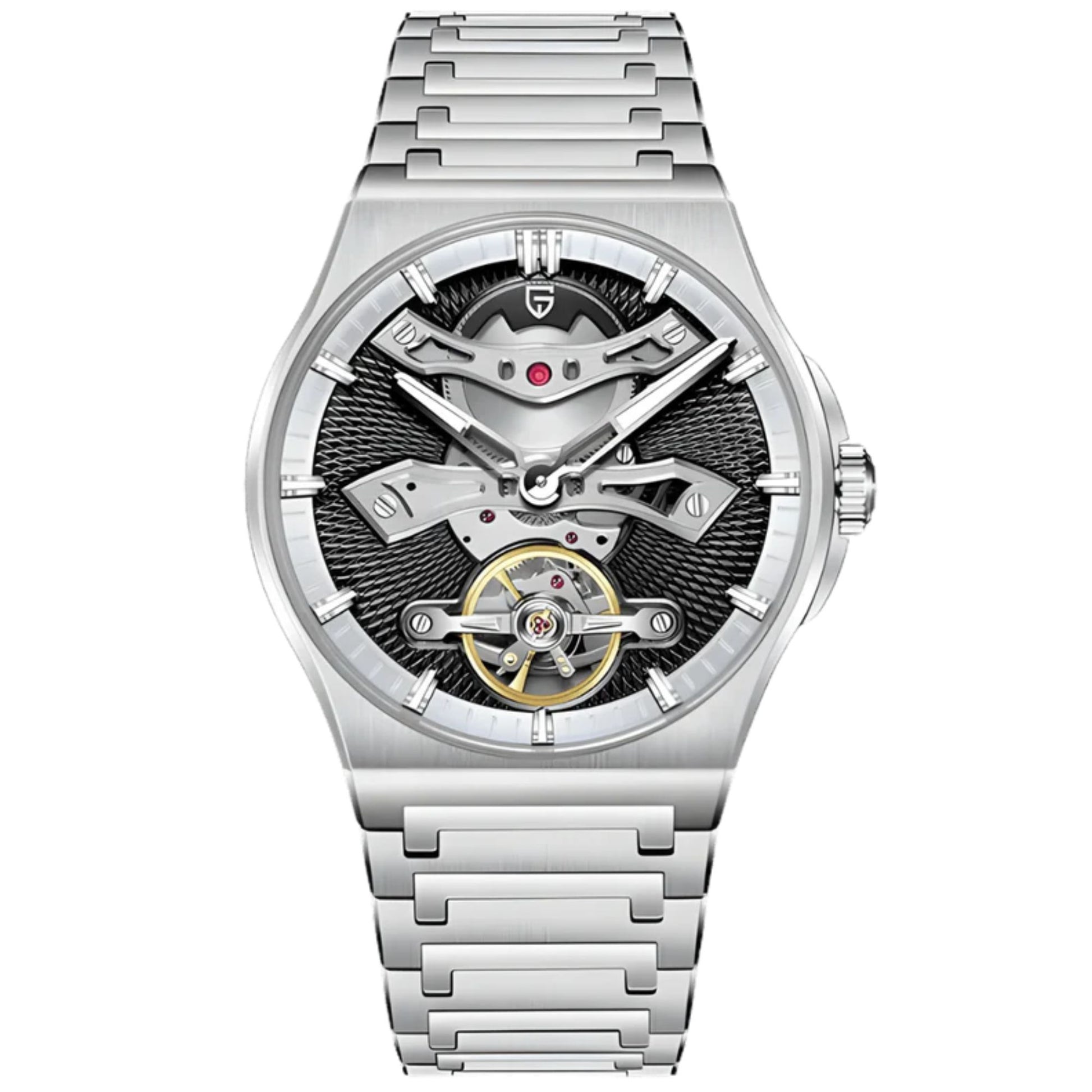 PAGANI DESIGN PD-YS028 Automatic Watch Unique Stainless Steel Mechanical Wrist Watch for Men