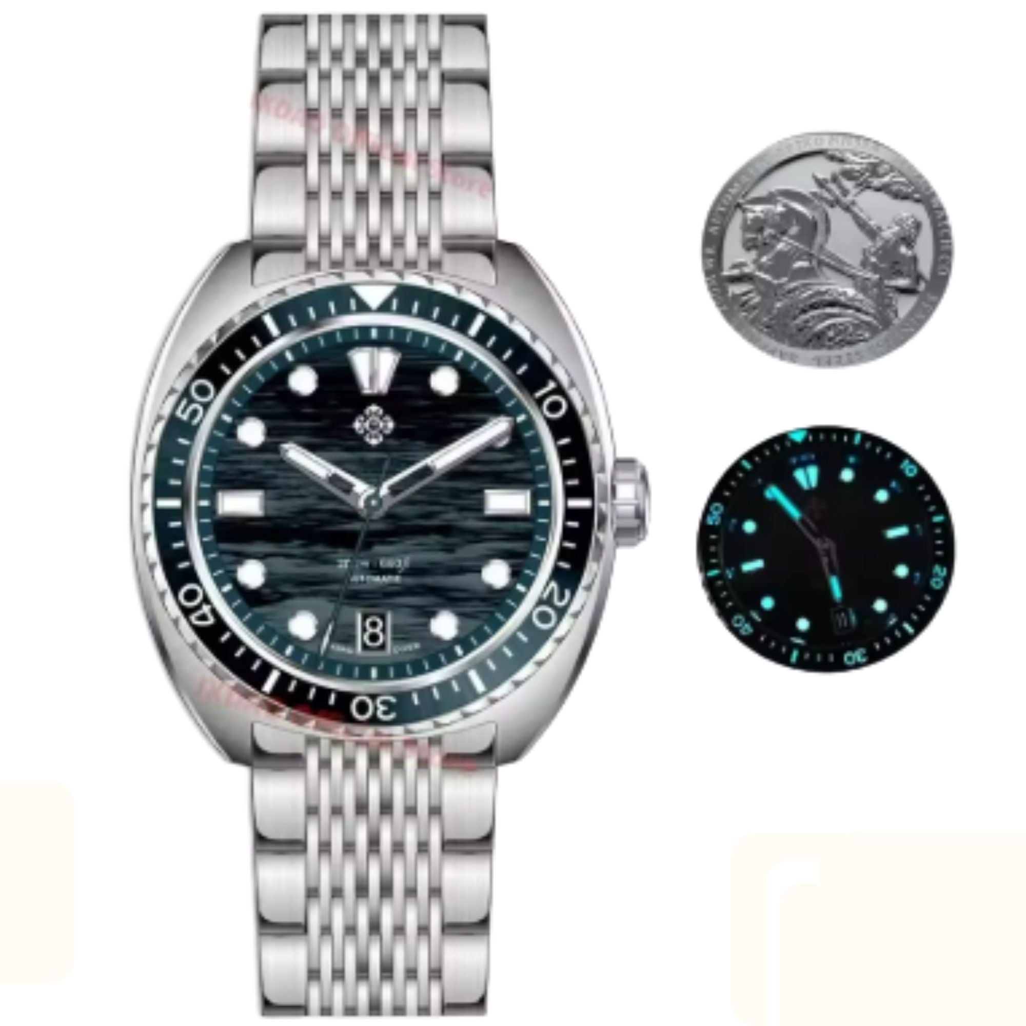 IXDAO JD-X07S Dive Watch for 39.5mm Automatic with NH35A Movement