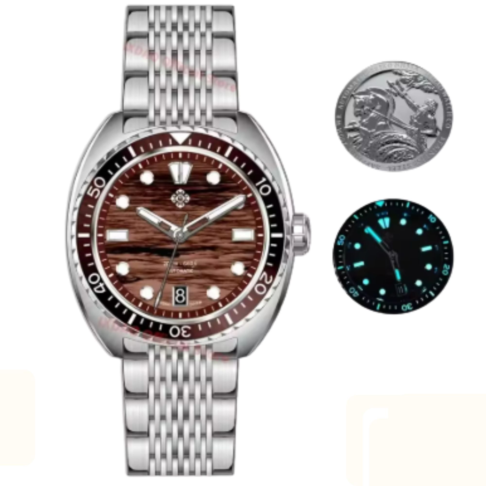 IXDAO JD-X07S Dive Watch for 39.5mm Automatic with NH35A Movement