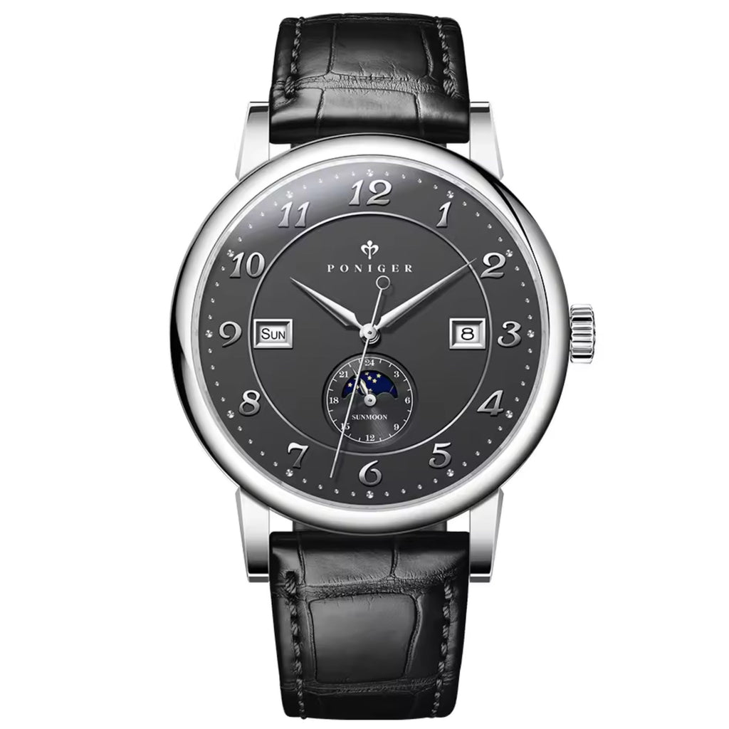 Poniger Watches Men P9.15 Casual Date Automatic Waterproof Watch Relogio Masculino