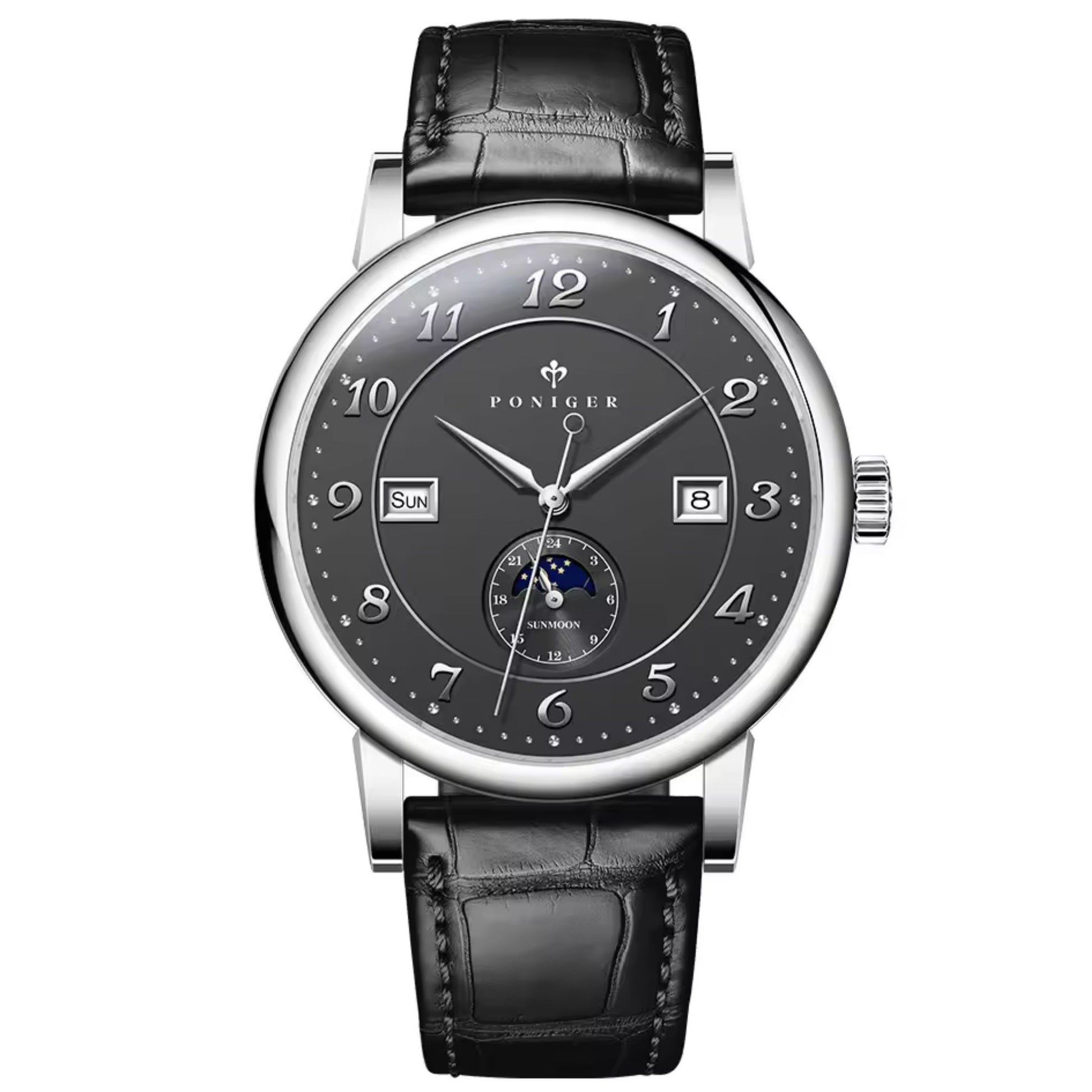 Poniger Watches Men P9.15 Casual Date Automatic Waterproof Watch Relogio Masculino