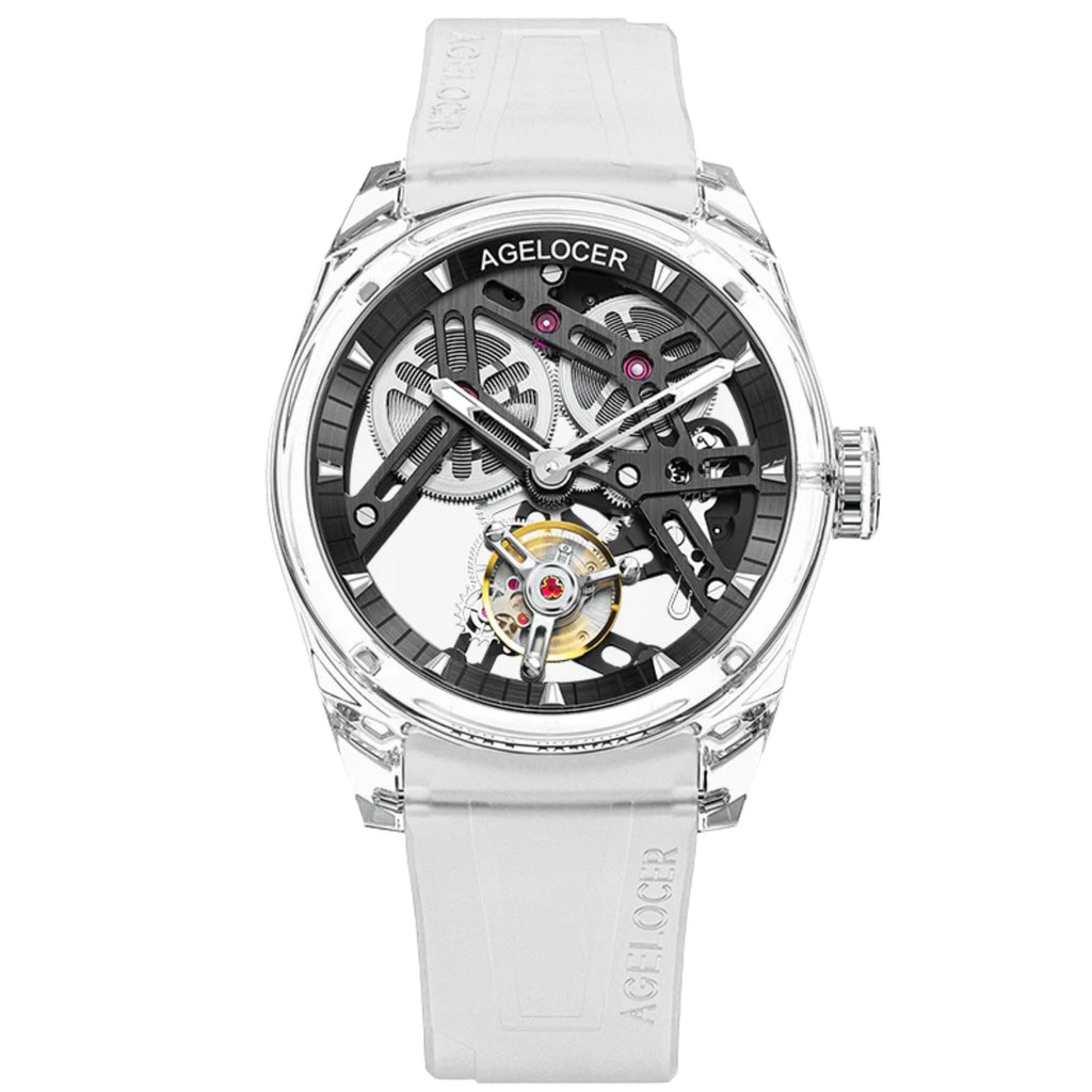 AGELOCER Limited Edition "Ice Never Melts" Free-sprung Crystal Tourbillon Watch