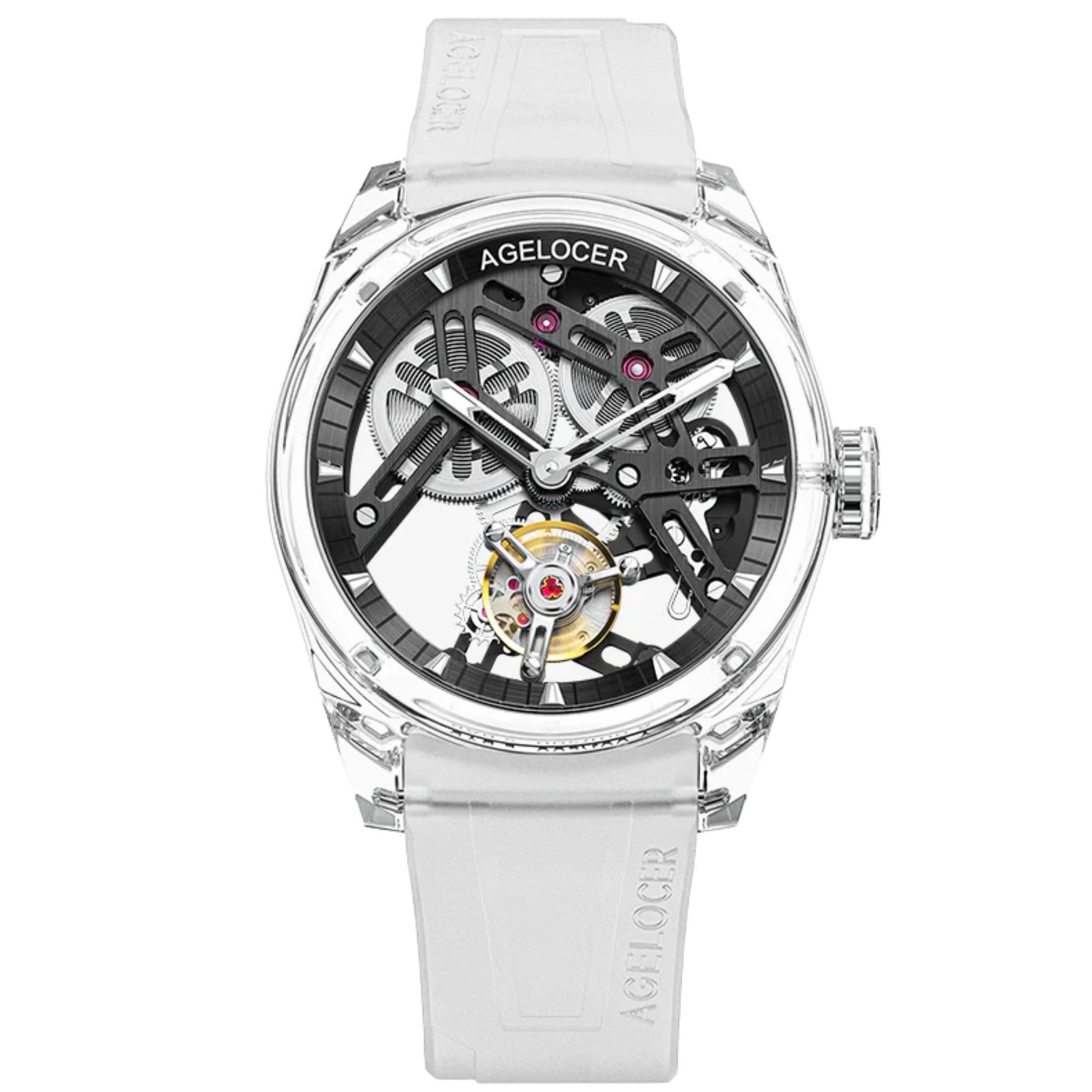 AGELOCER Limited Edition "Ice Never Melts" Free-sprung Crystal Tourbillon Watch