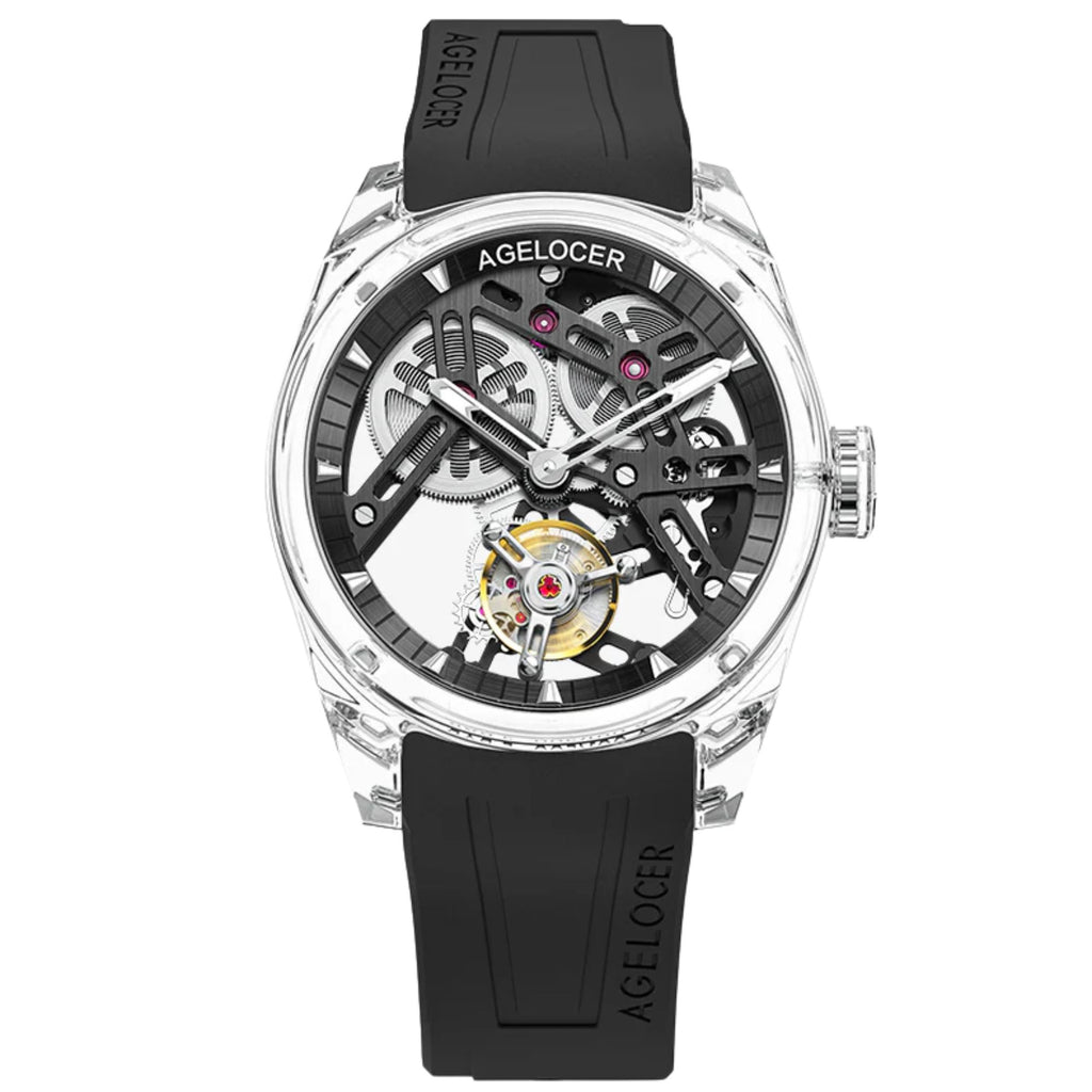 AGELOCER Limited Edition "Ice Never Melts" Free-sprung Crystal Tourbillon Watch