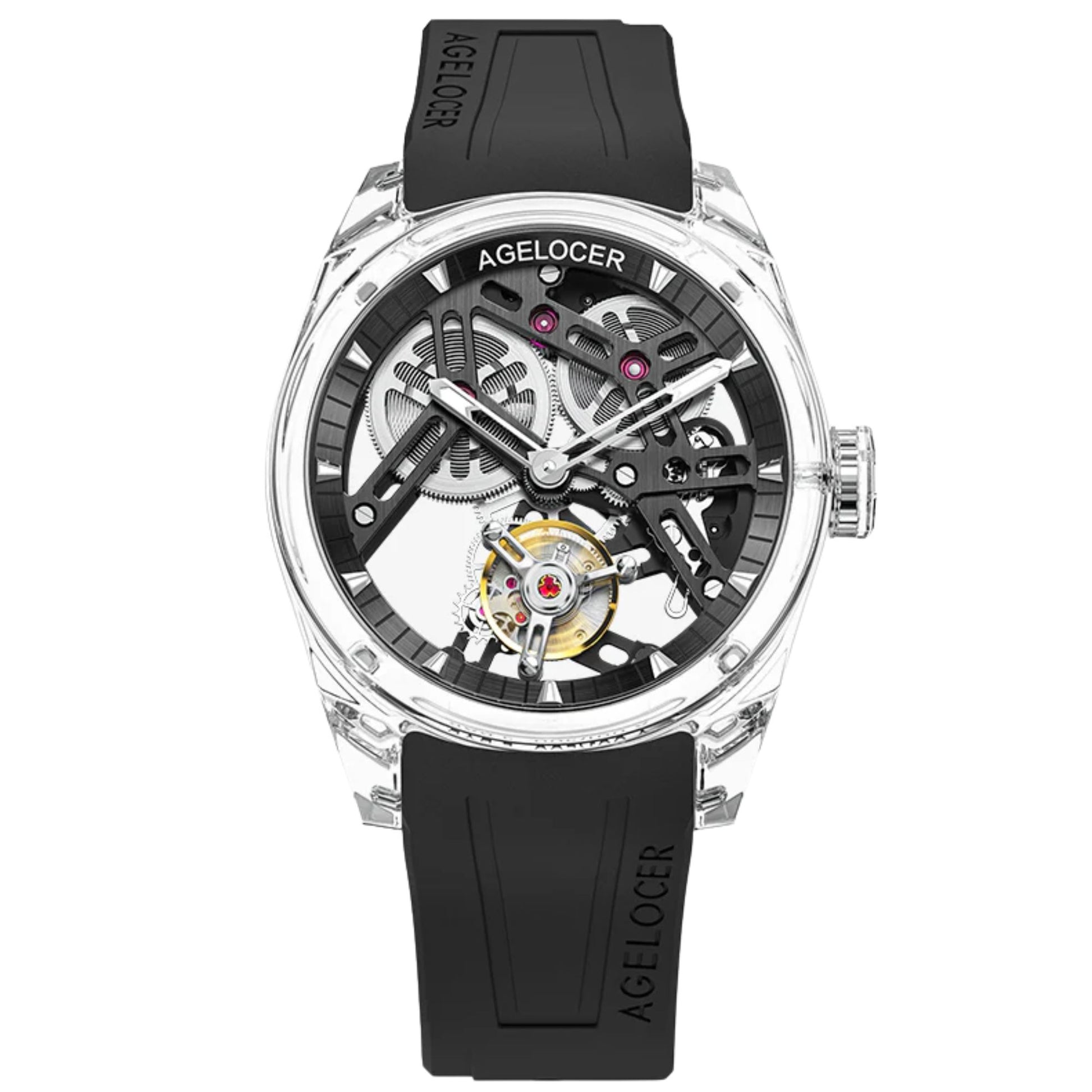 AGELOCER Limited Edition "Ice Never Melts" Free-sprung Crystal Tourbillon Watch