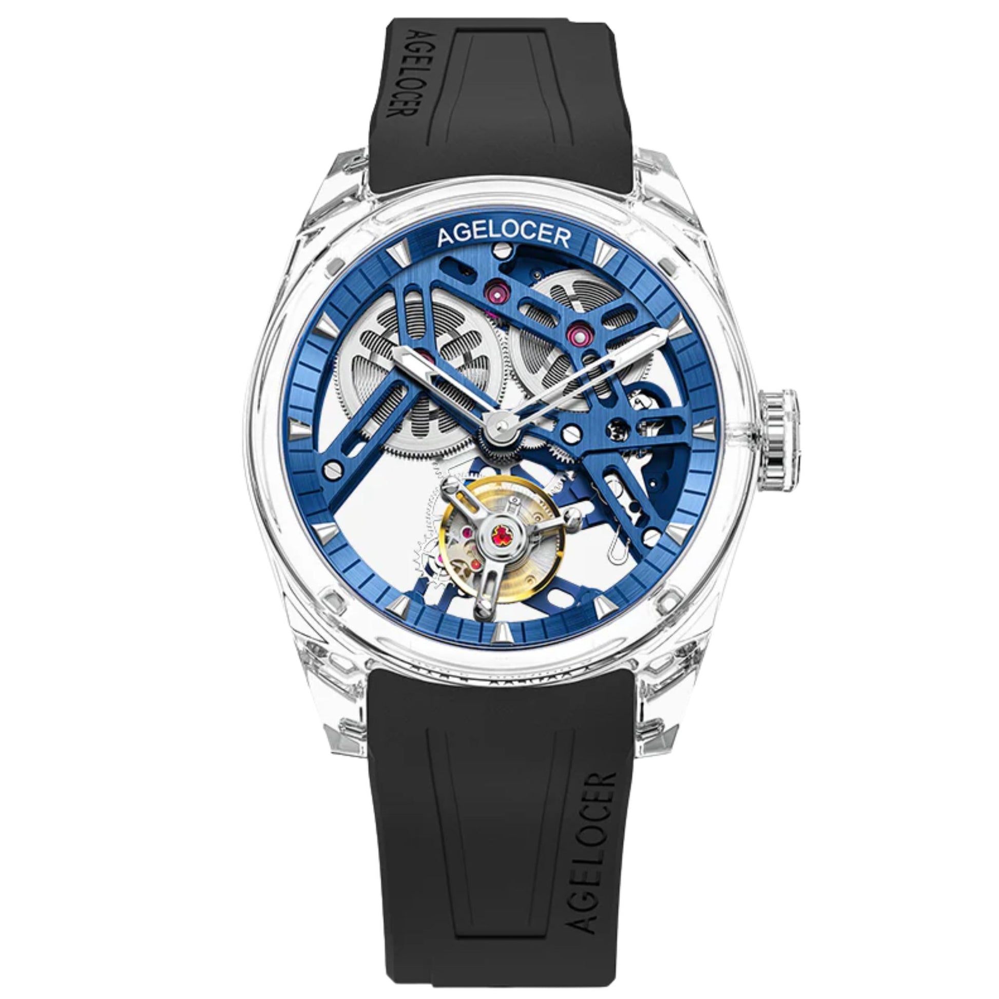 AGELOCER Limited Edition "Ice Never Melts" Free-sprung Crystal Tourbillon Watch