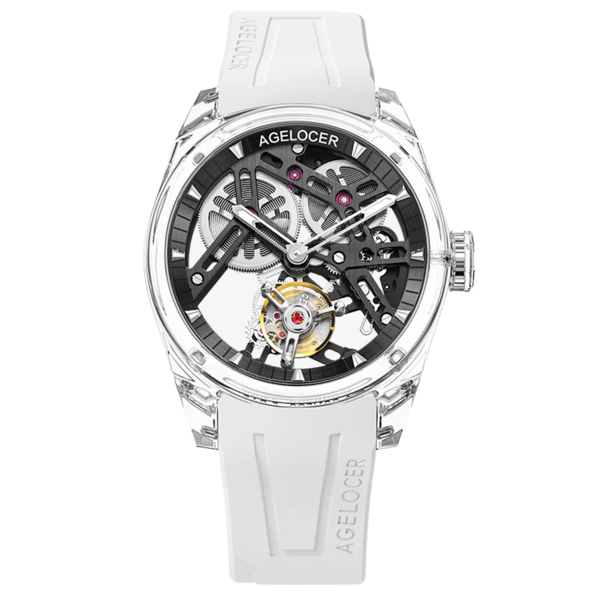 AGELOCER Limited Edition "Ice Never Melts" Free-sprung Crystal Tourbillon Watch