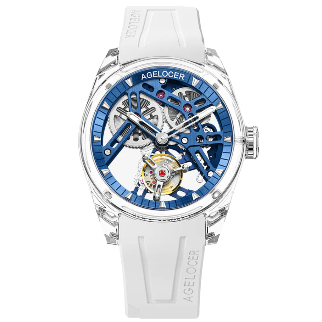 AGELOCER Limited Edition "Ice Never Melts" Free-sprung Crystal Tourbillon Watch