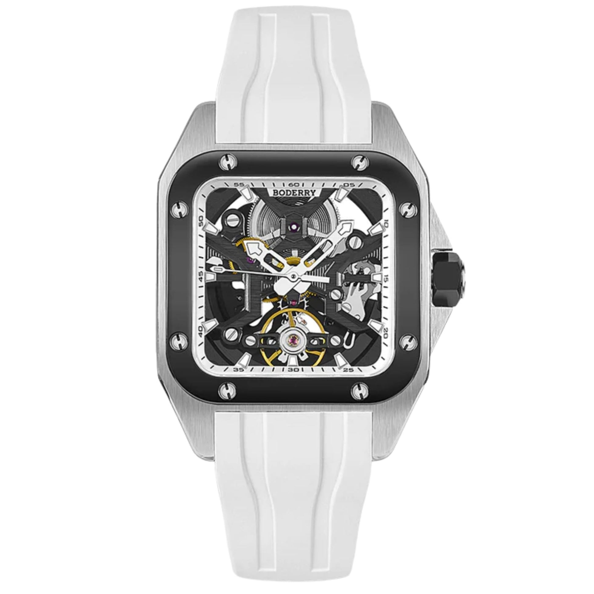 BODERRY STORM - Square Automatic Titanium Watch | A10T-05