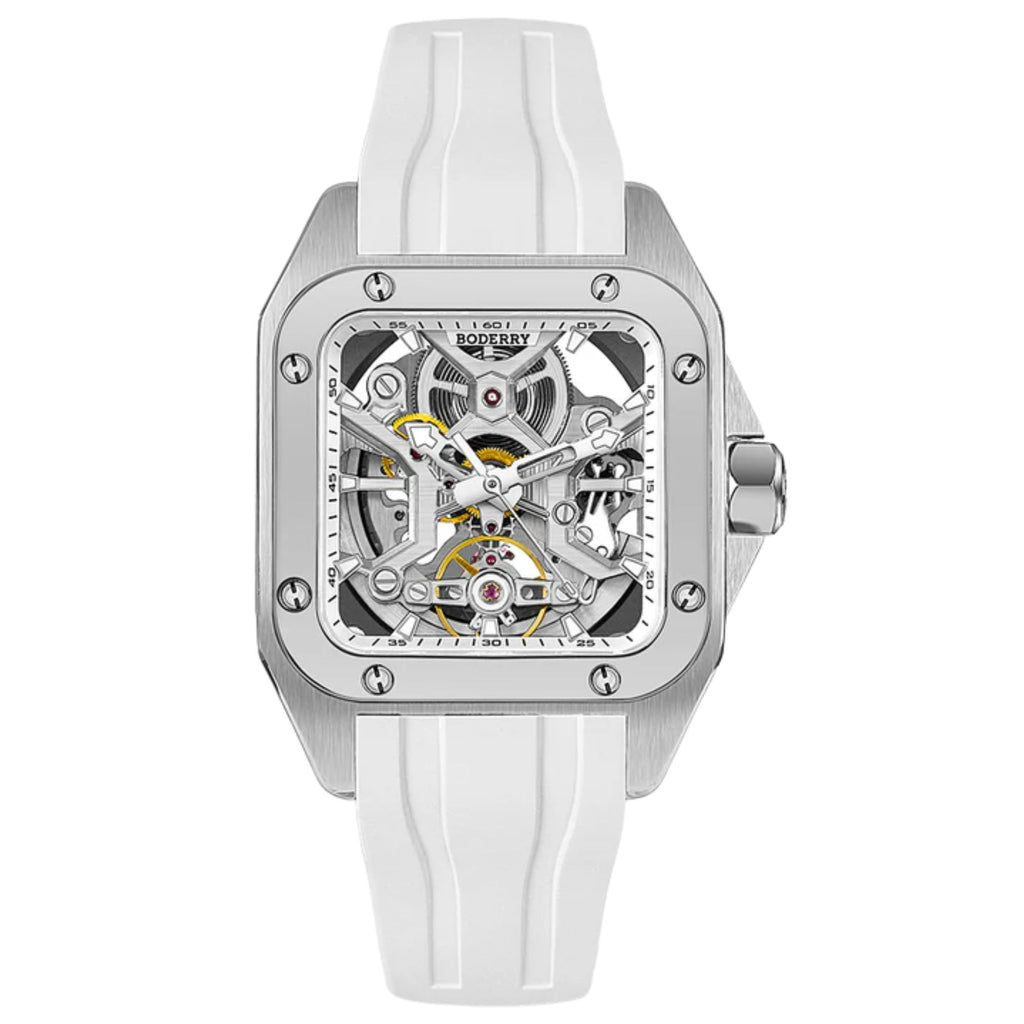 BODERRY STORM - Square Automatic Titanium Watch | A10T-02