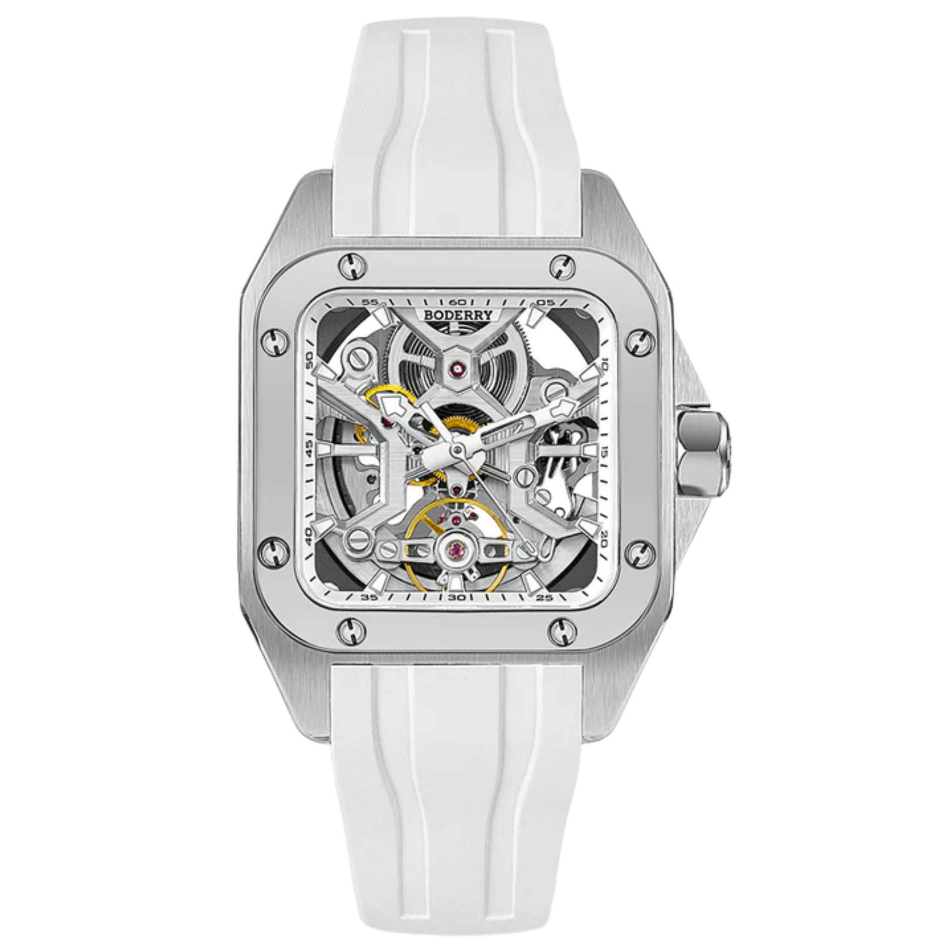 BODERRY STORM - Square Automatic Titanium Watch | A10T-02