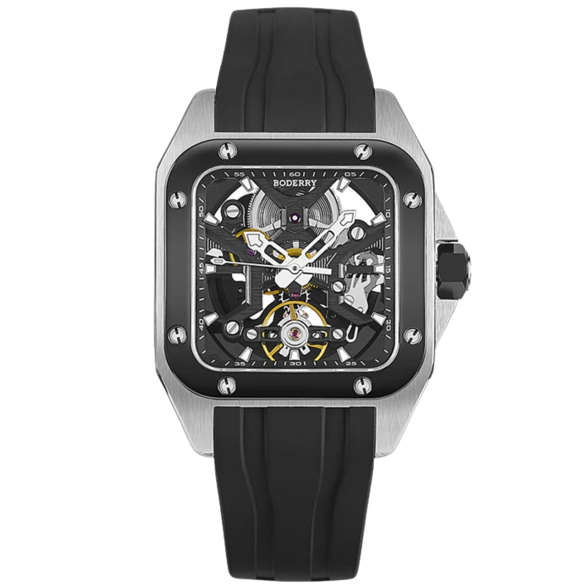 BODERRY STORM - Square Automatic Titanium Watch | A10T-01