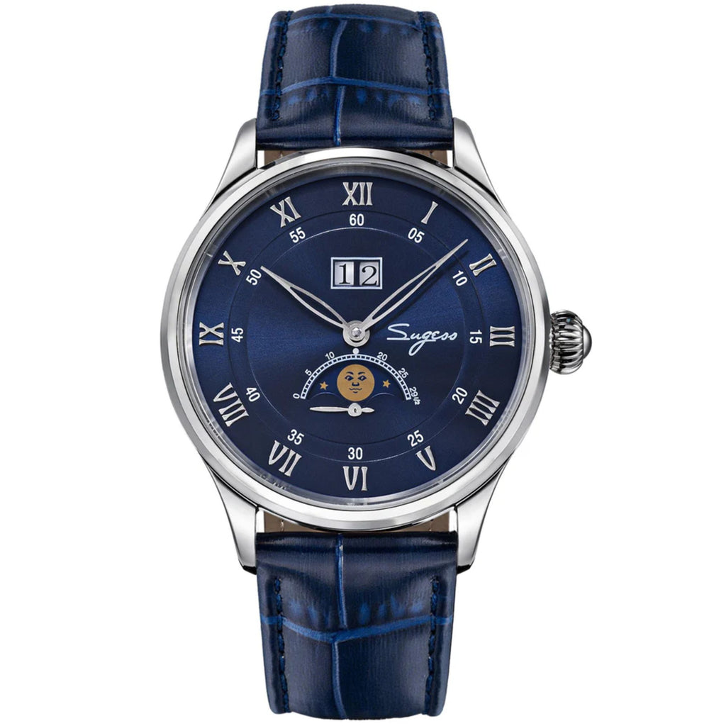 MoonPhase Master S437-2 Moon Phase Automatic Stainless Steel Case Blue Dial