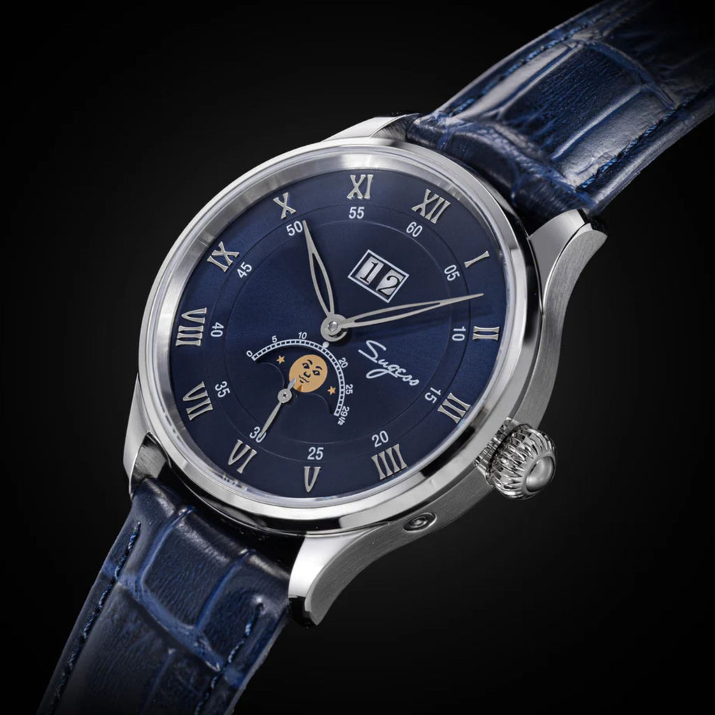 MoonPhase Master S437-2 Moon Phase Automatic Stainless Steel Case Blue Dial
