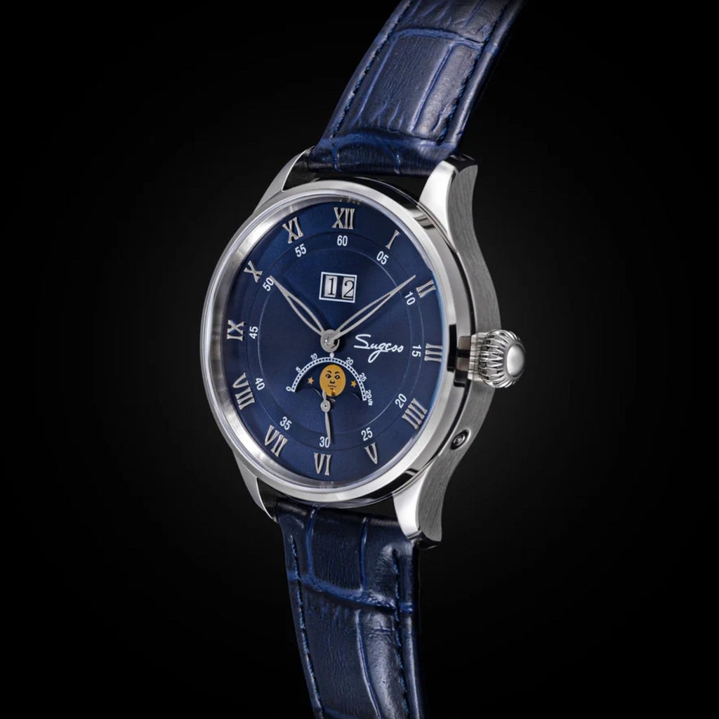 MoonPhase Master S437-2 Moon Phase Automatic Stainless Steel Case Blue Dial